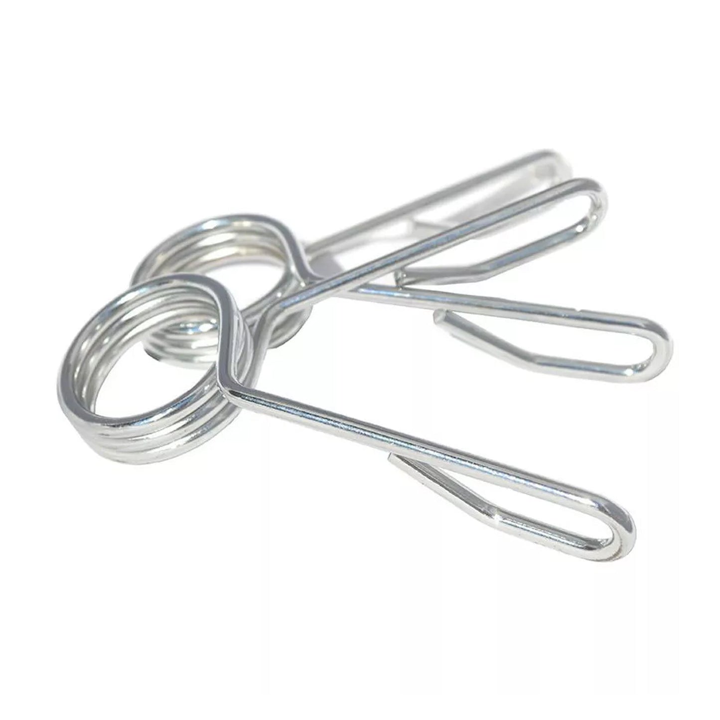 Heavy-Duty Olympic 2" Spring Collars (Pair) – Secure Chrome-Plated Barbell Clips for 50mm Olympic Bars | Easy Locking & Quick Transitions for Safe Lifting