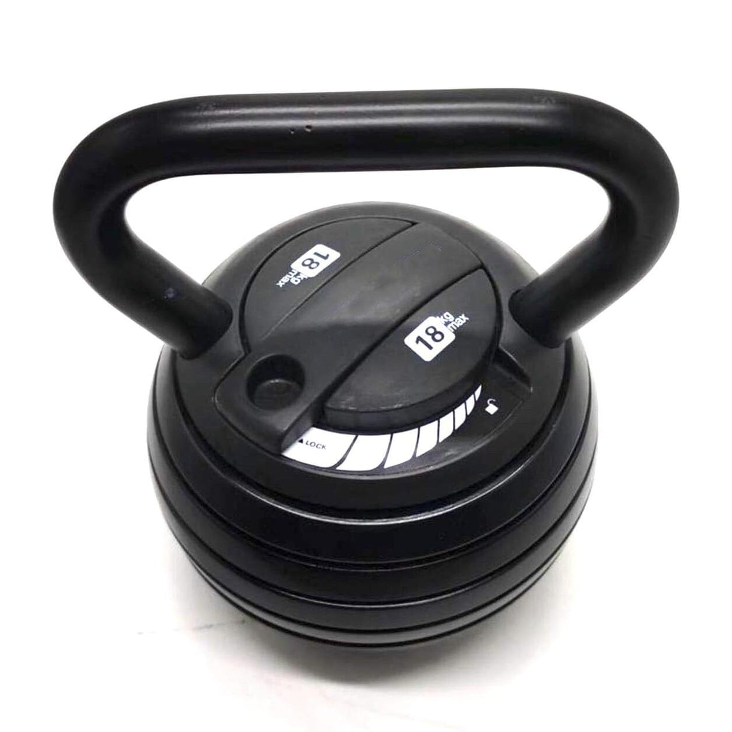 18kg Multi-Weight Adjustable Kettlebell – Compact Set (3.4kg to 18kg) with Quick-Lock for Home Workouts, Full-Body Strength & Endurance Training