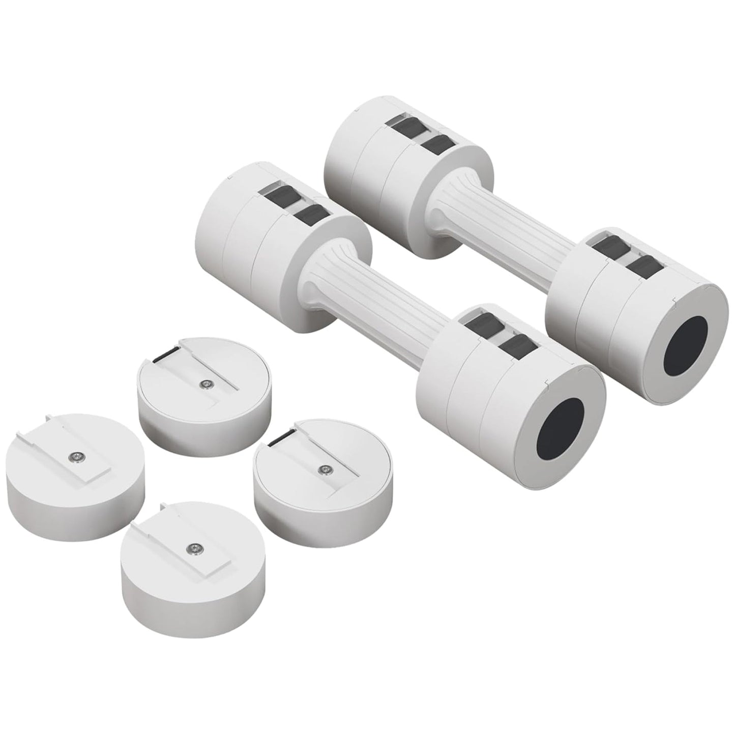 Compact Adjustable Dumbbells – 3‑in‑1 Design, 2×2.5 to 2×10 kg – Ideal for Strength Training & Small-Space Home Gyms