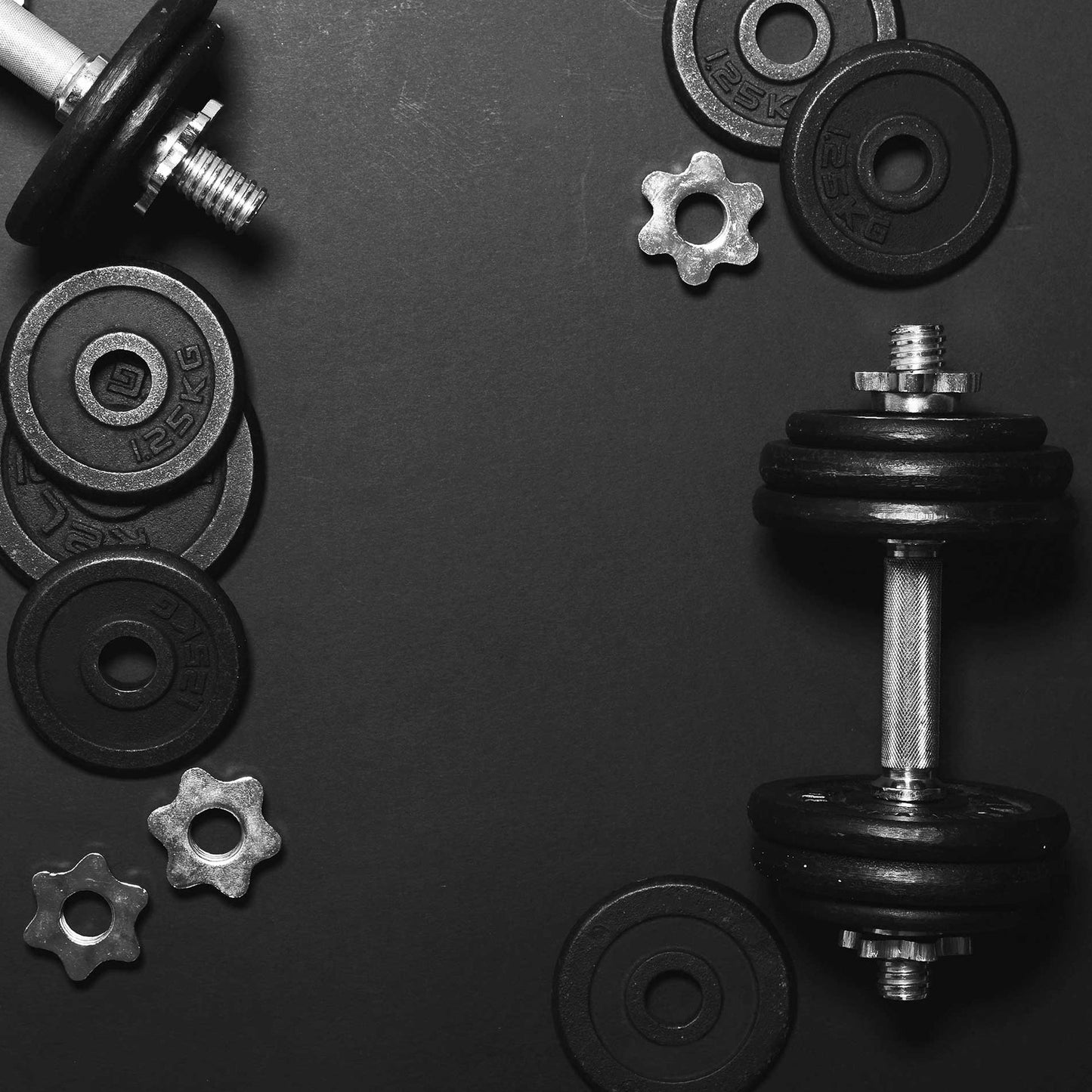 All-in-One 65kg Adjustable Dumbbell & Cast Iron Barbell Set , Knurled Grips, 2-in-1 Home Strength Kit for Compact Gym Spaces