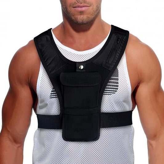 Adjustable Hydration Running Vest – Lightweight, Adjustable Fit for Men & Women | Reflective, Breathable Gear with Phone Holder & Storage | Fits 31"–48" Chest