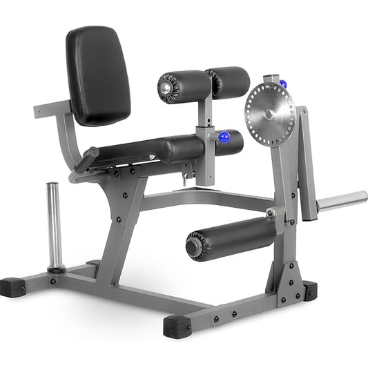 Transform Leg Workouts with Adjustable Curl & Extension Machine | Dual-Use Strength Trainer for Quads & Hamstrings | Heavy Steel Frame | Optional Weight Set