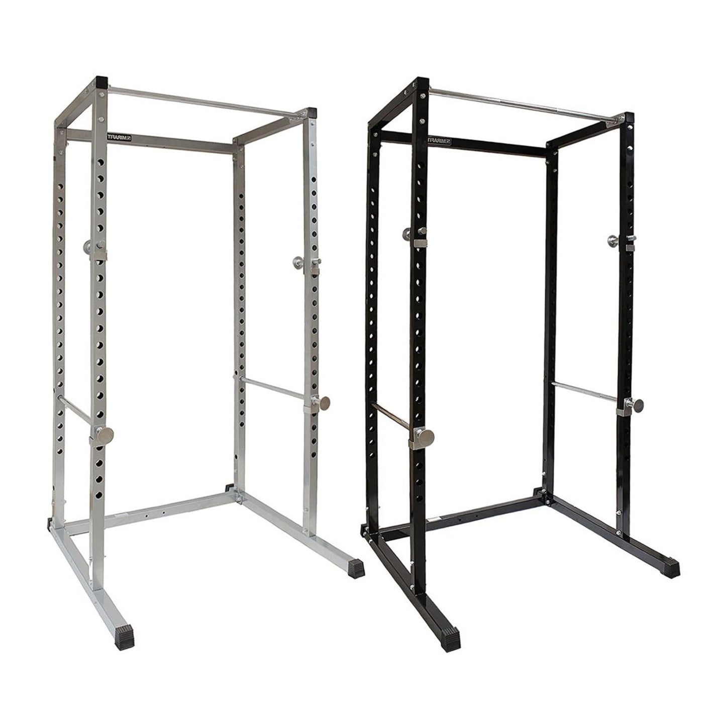 G100 Heavy Duty Power Rack with Pull Up Bar Adjustable Squat Cage for Full Body Strength Workouts Expandable Commercial Grade Home Gym Equipment