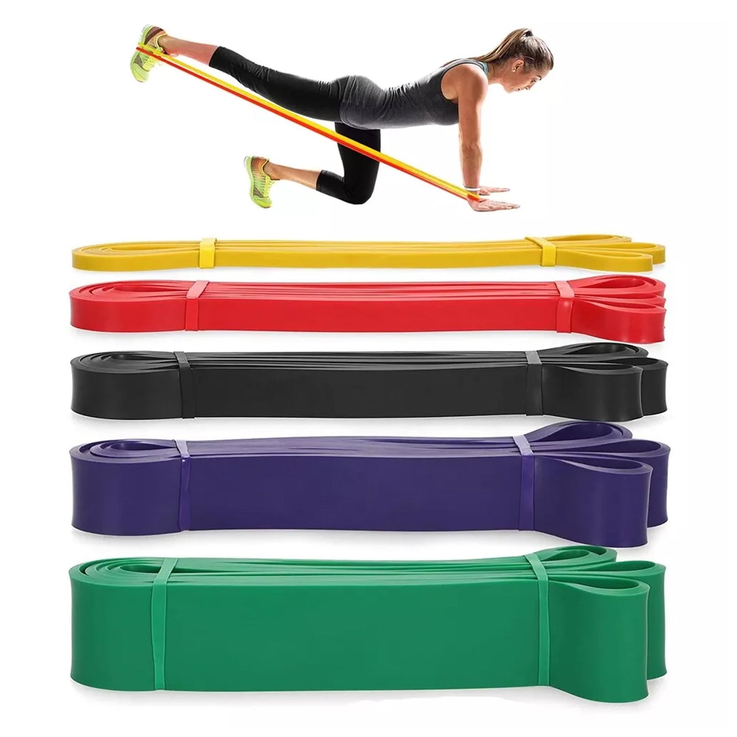 5-Level Resistance Bands Set – Pull Up Assist, Strength Training, Mobility & Physical Therapy for Men & Women