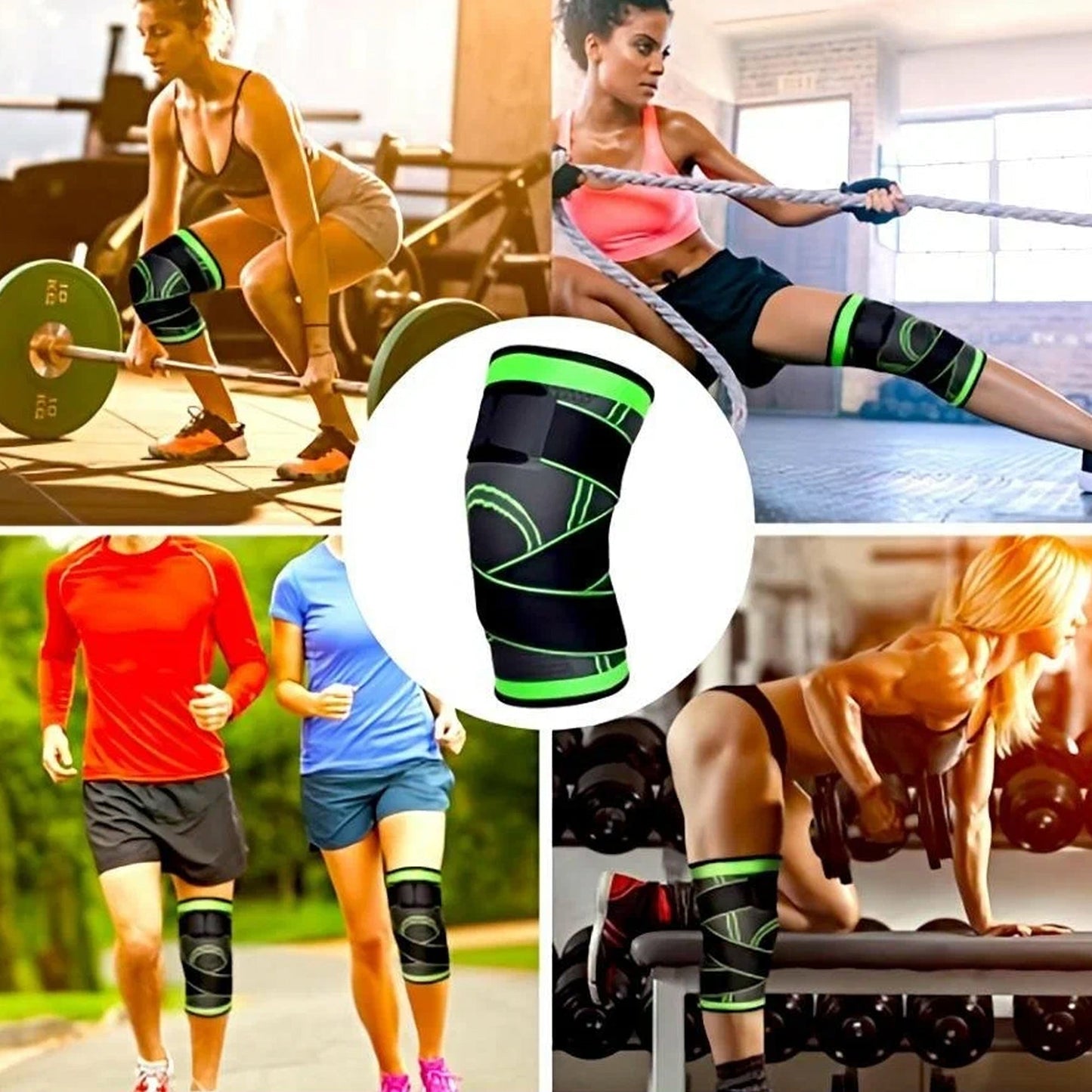 Stay Active with Adjustable Knee Support with Strap – Pain Relief for ACL, Meniscus, Arthritis & Joint Support | Breathable, Non-Slip Sleeve for Sports & Everyday Use