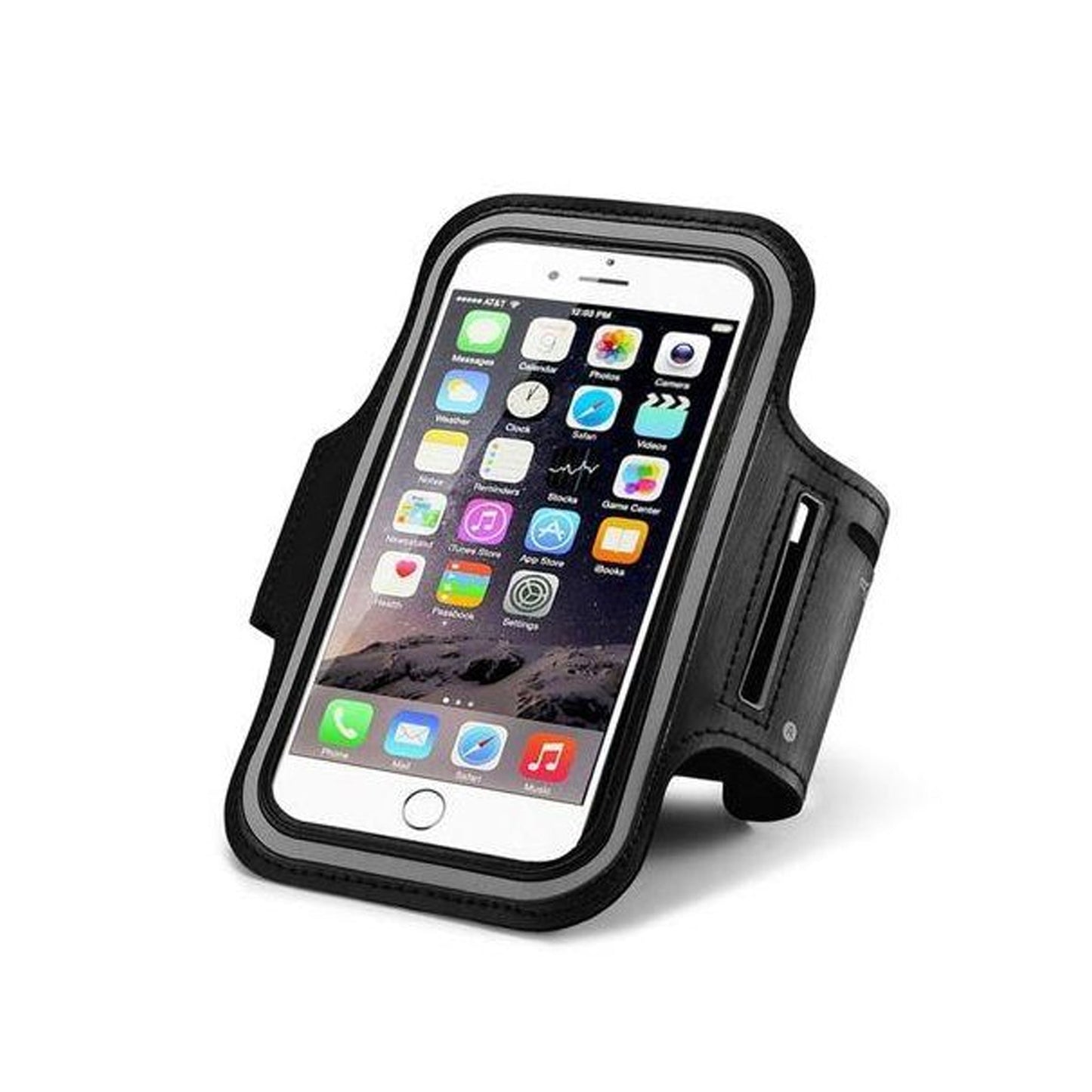 Waterproof Sports Armband for Phones up to 7.0” | Reflective Running Phone Holder with Adjustable Strap, Sweat-Resistant, Touchscreen Access & Elastic Fit