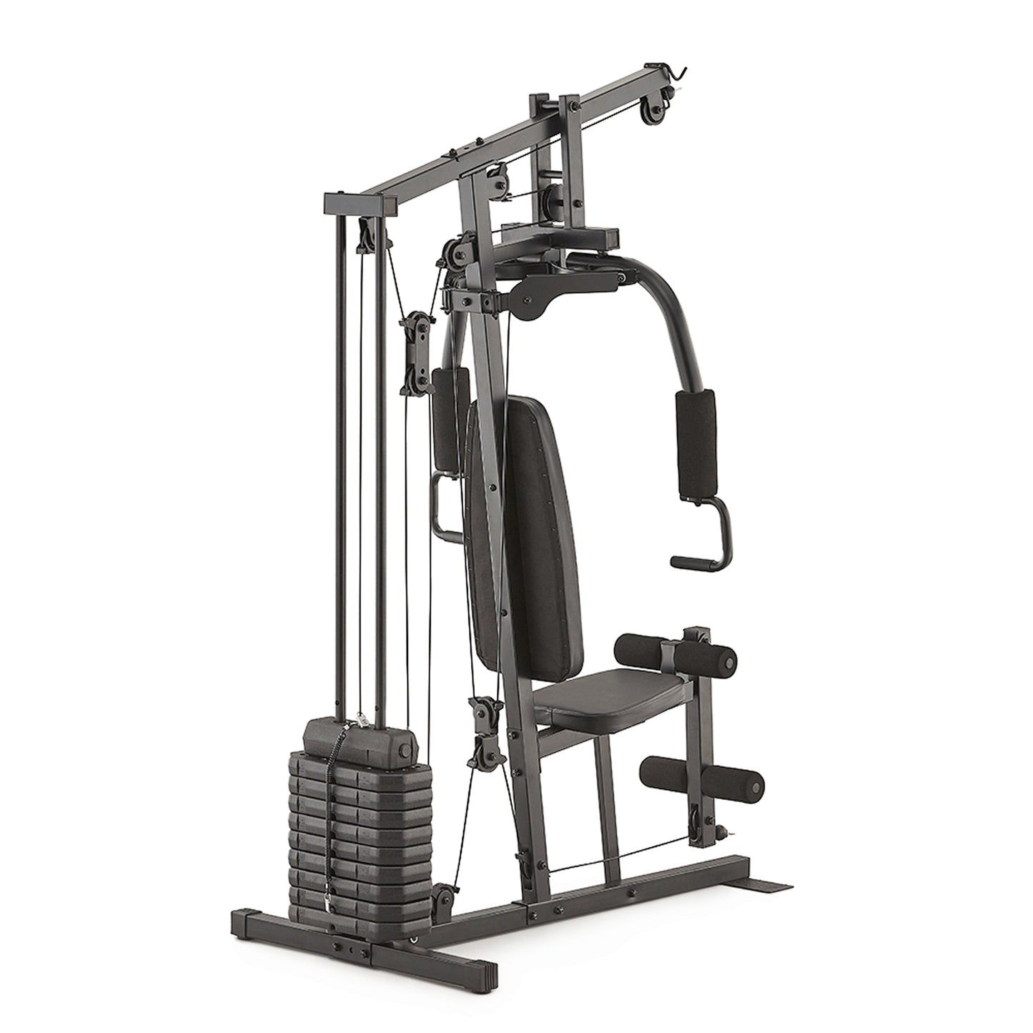 Compact Multi Gym for Full-Body Home Workouts – 45kg (Black) or 66kg (Red) Weight Stack, Heavy-Duty Steel Frame, Multi-Exercise Station for Total Strength Training