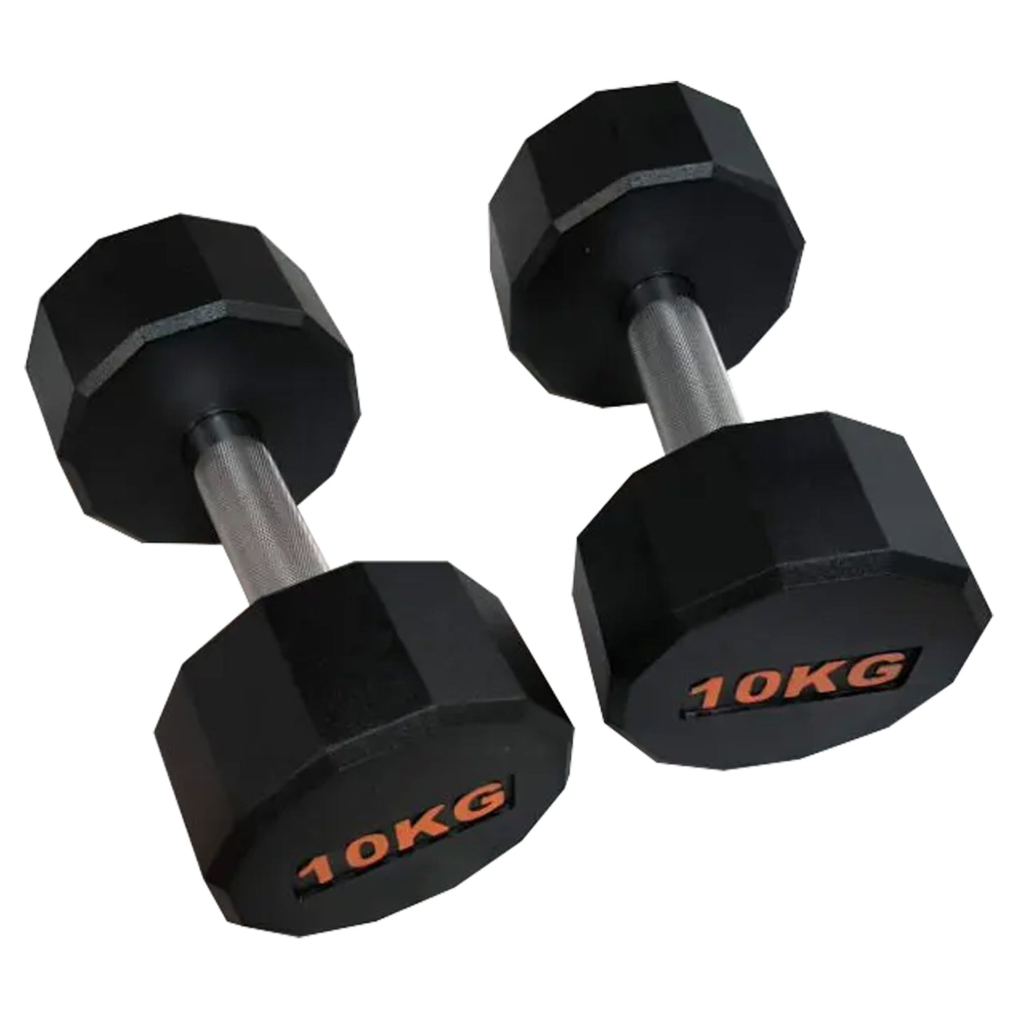 Anti-Roll Hex Dumbbells, Durable Rubber Finish & Knurled Handles – Strength & Conditioning Tools for Home Gym Fitness