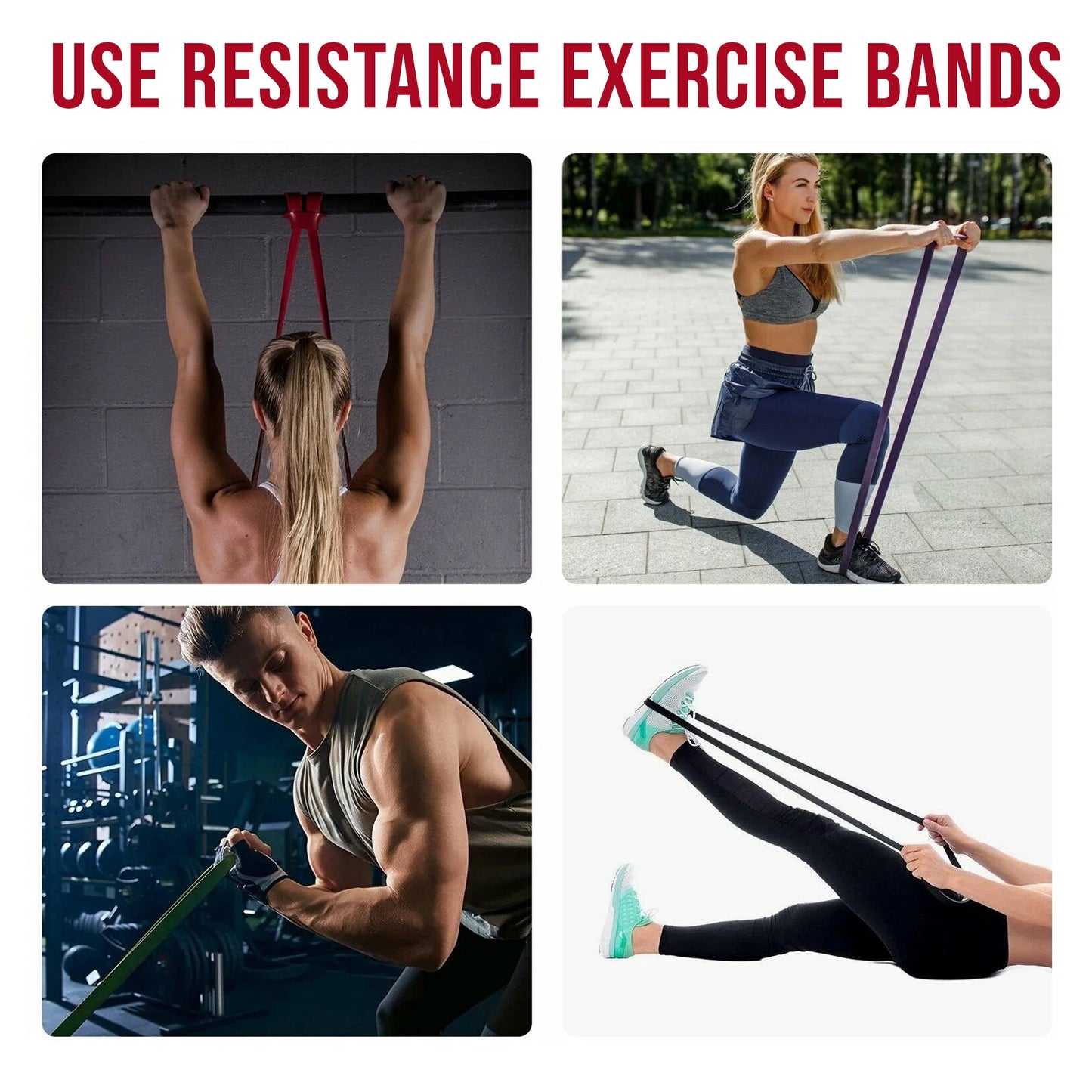 5-Level Resistance Bands Set – Pull Up Assist, Strength Training, Mobility & Physical Therapy for Men & Women