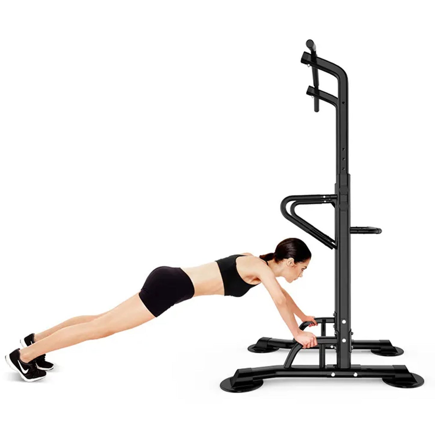Transform Your Home Gym with This Adjustable Pull-Up & Dip Station | Multifunctional Power Tower, 180–212cm Height, 120kg Capacity, Steel Frame Design