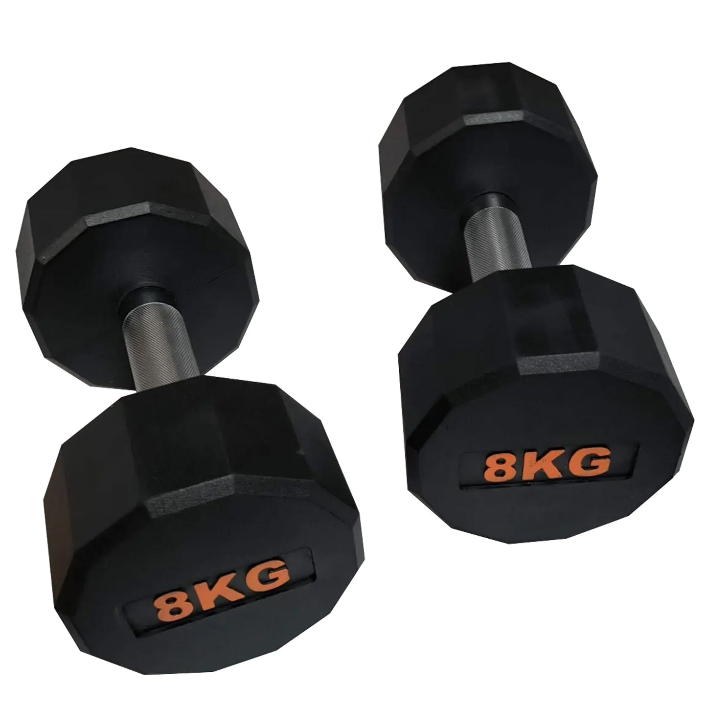 Anti-Roll Hex Dumbbells, Durable Rubber Finish & Knurled Handles – Strength & Conditioning Tools for Home Gym Fitness