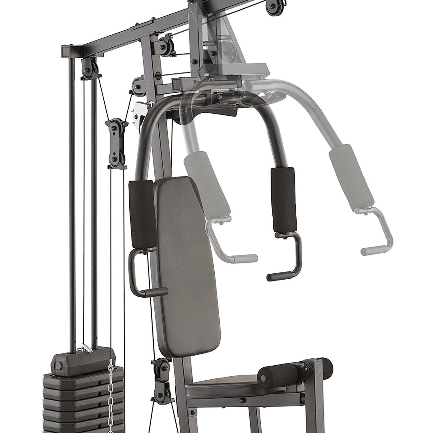 Compact Multi Gym for Full-Body Home Workouts – 45kg (Black) or 66kg (Red) Weight Stack, Heavy-Duty Steel Frame, Multi-Exercise Station for Total Strength Training