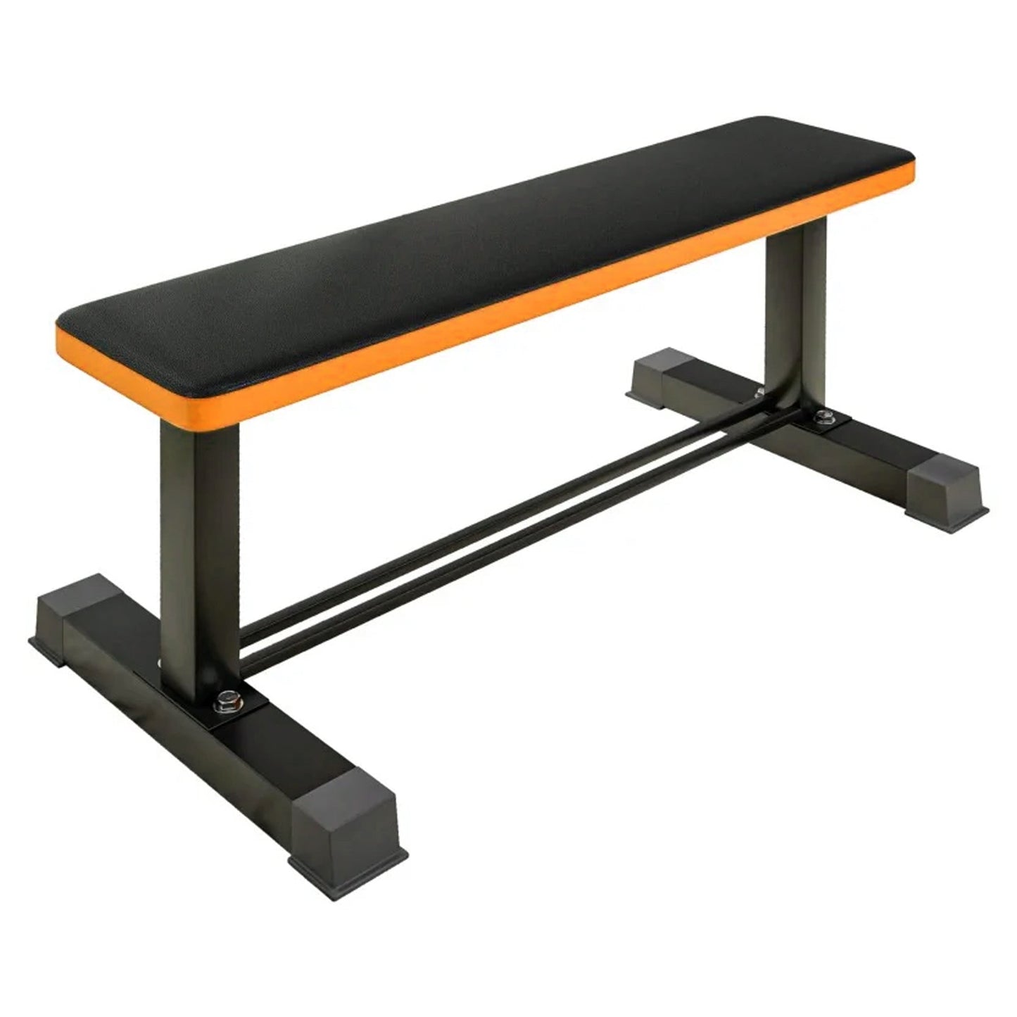Transform Home Workouts with Flat Weight Bench | 500kg Capacity | Dumbbell Rack Included | 106x26x48cm Steel Frame | Ideal for Presses & Strength Training