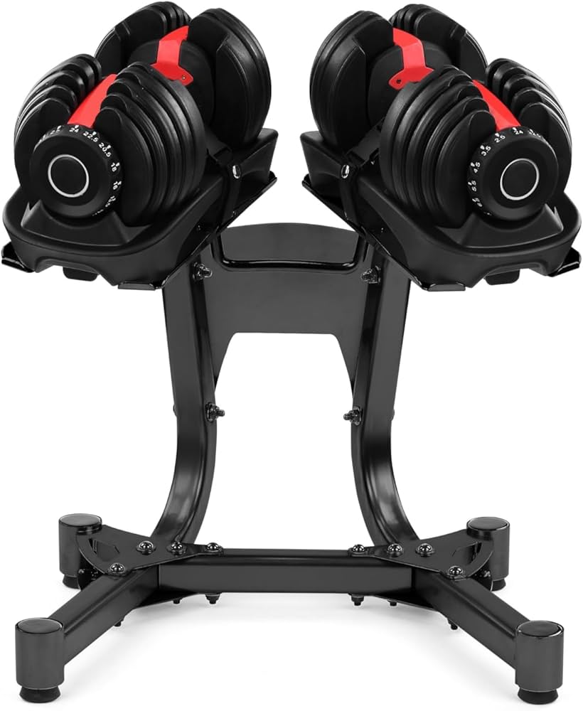 All-in-One Adjustable Dumbbell Stand with 24kg & 40kg Options | Smart Space-Saving Rack with Belt | Secure Storage for Men & Women’s Home Fitness Workouts