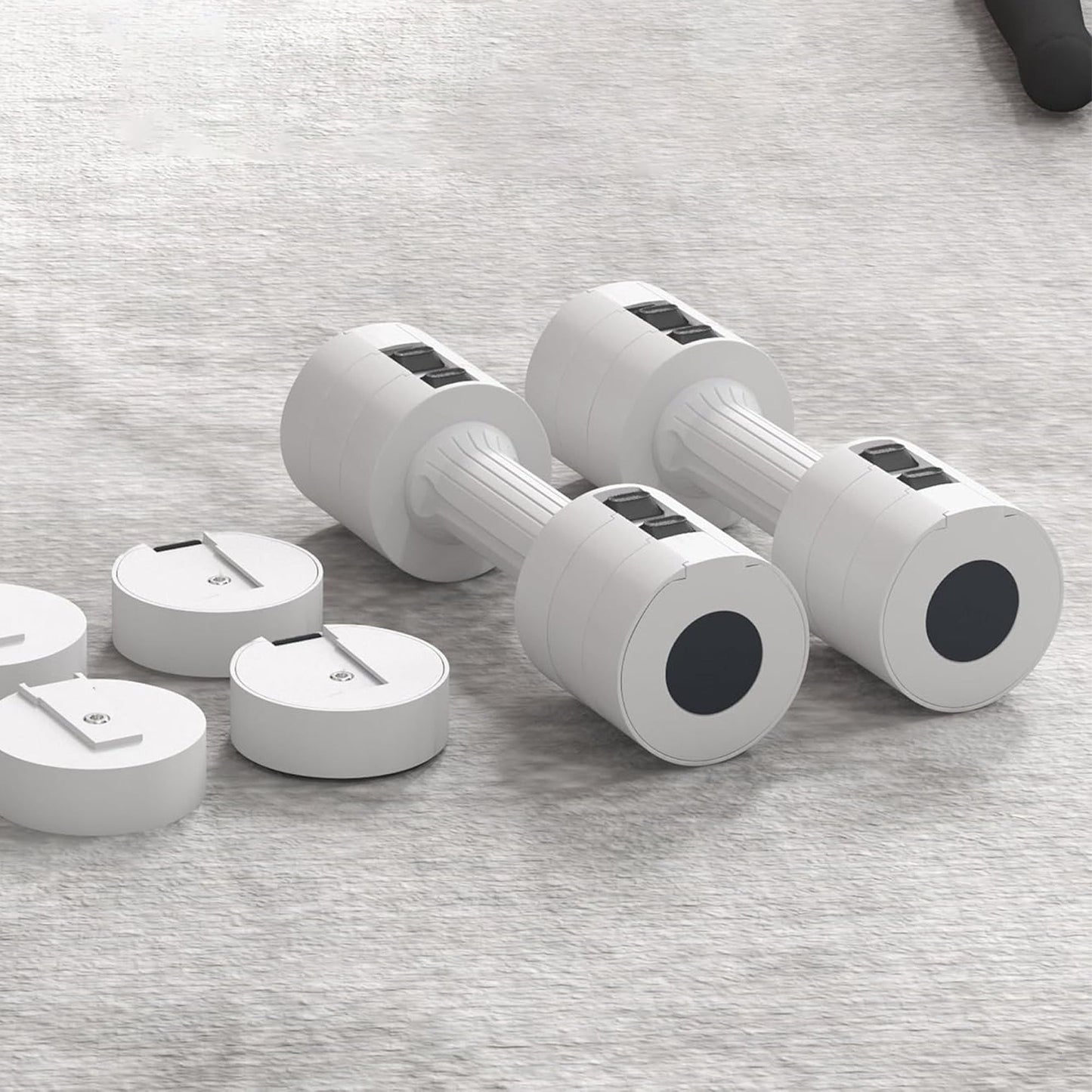 Compact Adjustable Dumbbells – 3‑in‑1 Design, 2×2.5 to 2×10 kg – Ideal for Strength Training & Small-Space Home Gyms