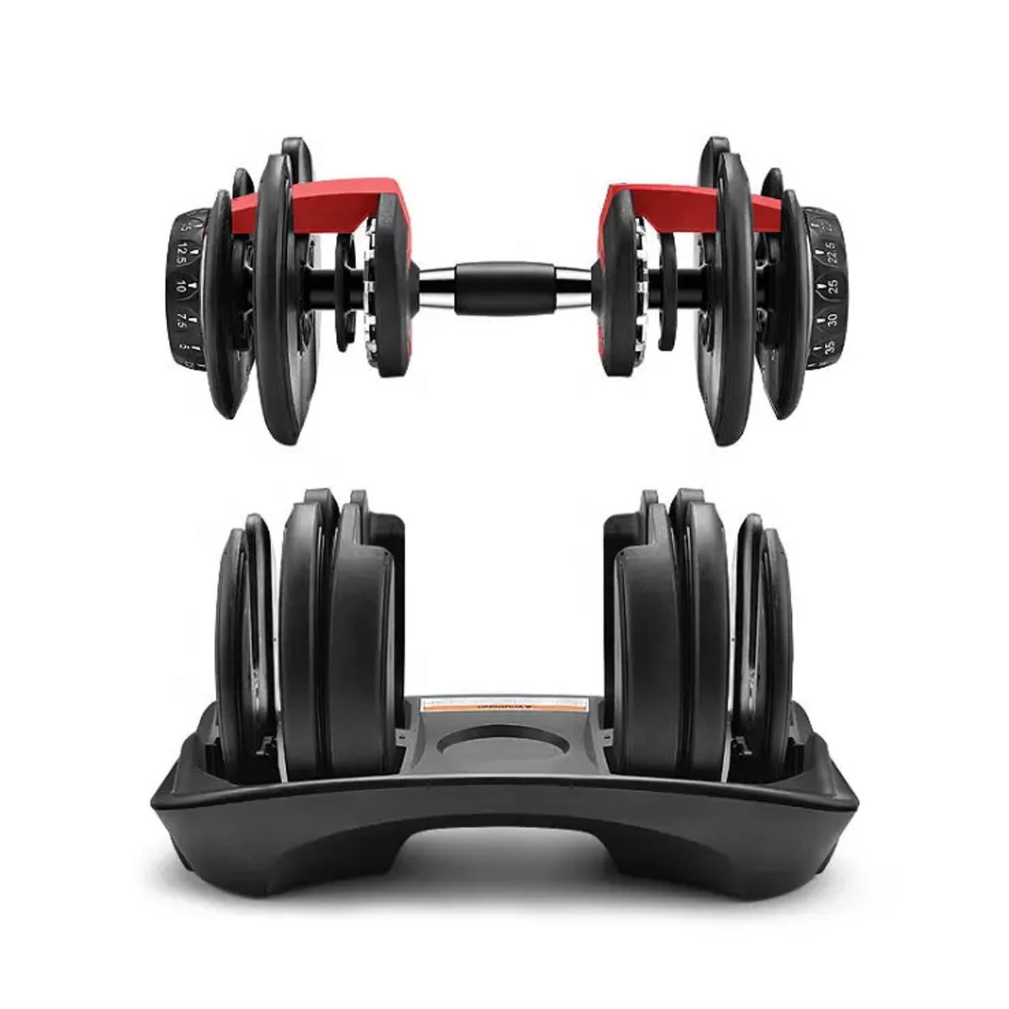 Smart Dial Adjustable Dumbbell 40kg, 17-in-1 Weight Settings, Heavy-Duty Strength Training for Home Gym, Space-Saving Design, Optional Bench & Rack, Men & Women Fitness