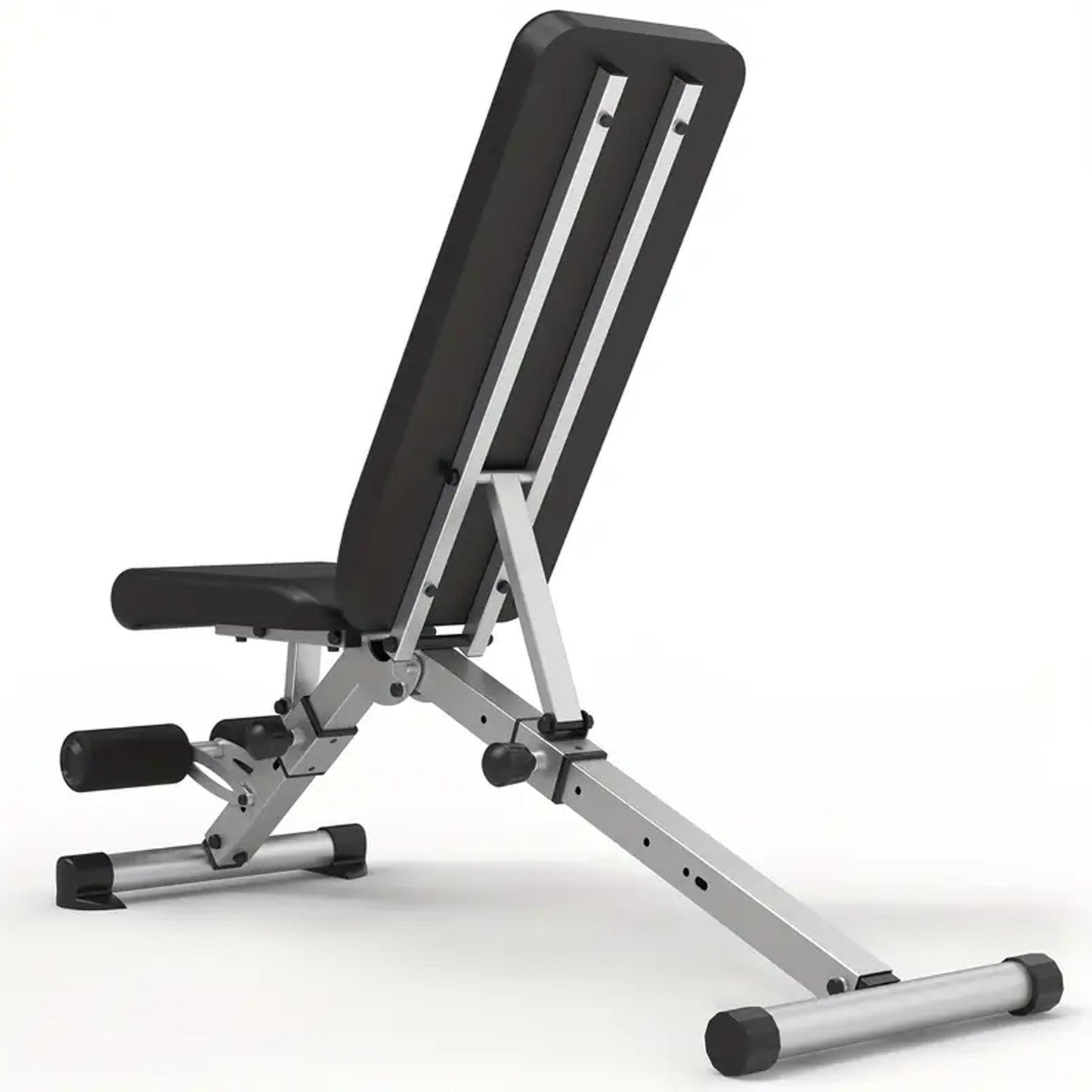 Adjustable Home Gym Weight Bench with Dip Station & Barbell Rack | Compact Strength Training Bench for Weightlifting, Core Workouts & Full-Body Exercises