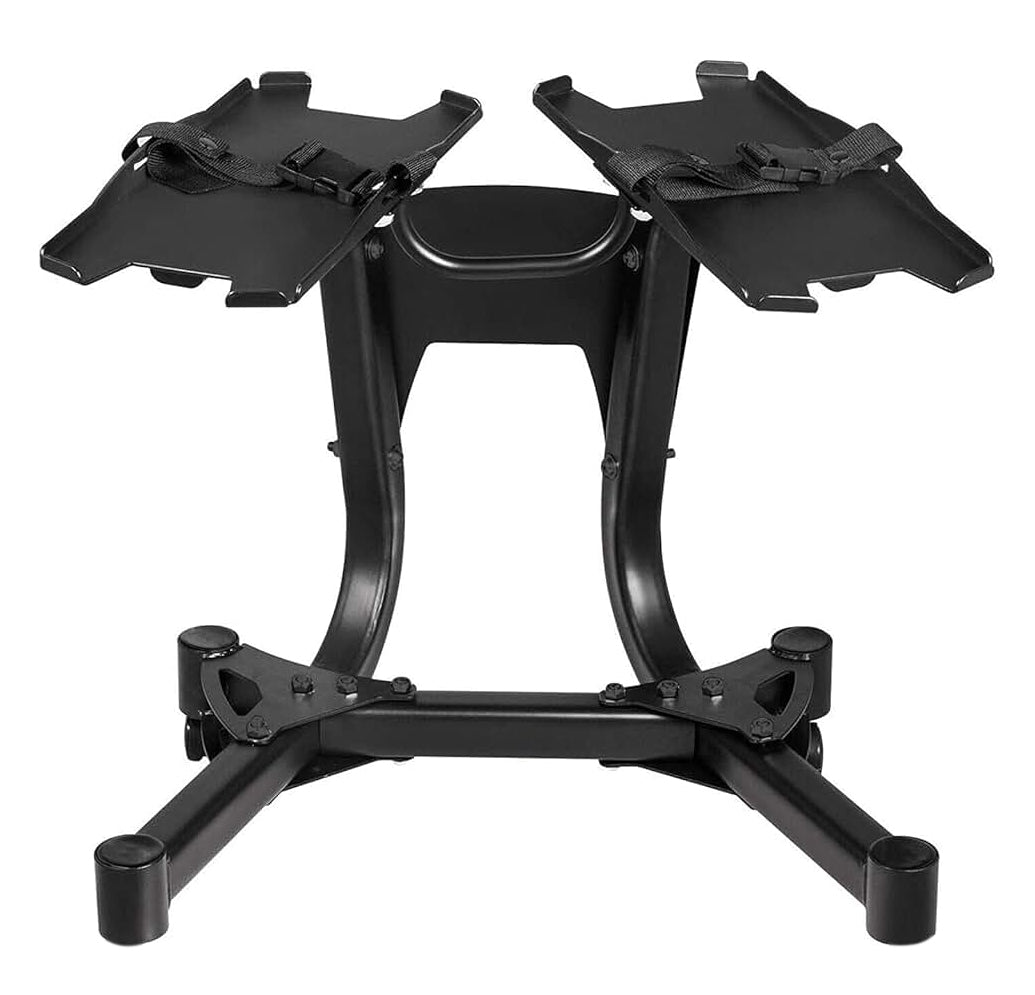 Smart Dial Adjustable Dumbbell Set 24 kg | 15-in-1 Space-Saving Weights with Optional Bench & Stand for Home Gym Workouts