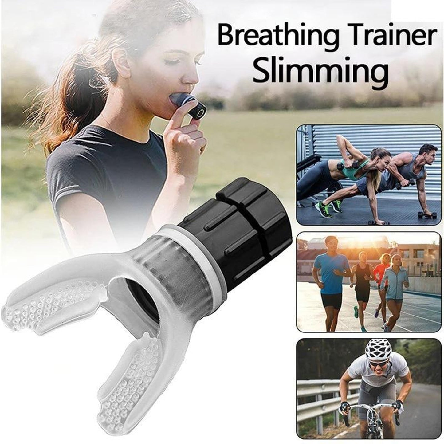 Portable Lung Trainer for Enhanced Breathing -- Boost Stamina, Endurance & Respiratory Health with Breath Trainer | Adjustable Resistance for Athletes, Singers, & Recovery Use