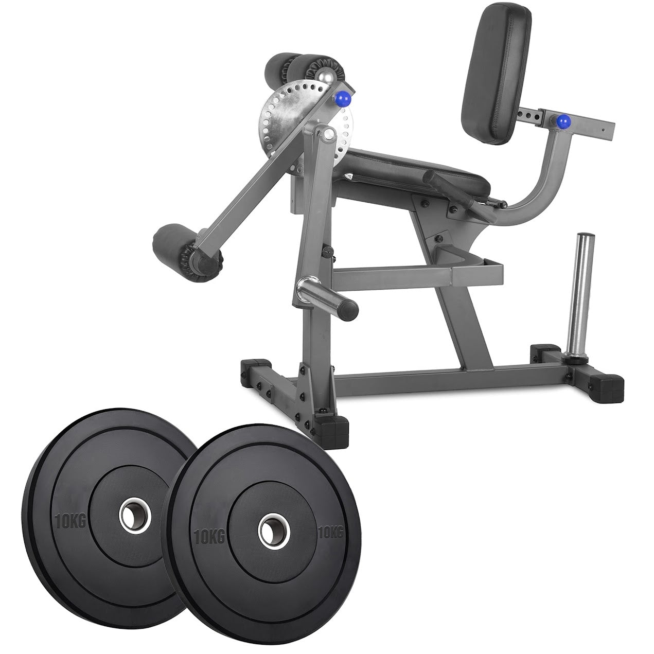 Transform Leg Workouts with Adjustable Curl & Extension Machine | Dual-Use Strength Trainer for Quads & Hamstrings | Heavy Steel Frame | Optional Weight Set