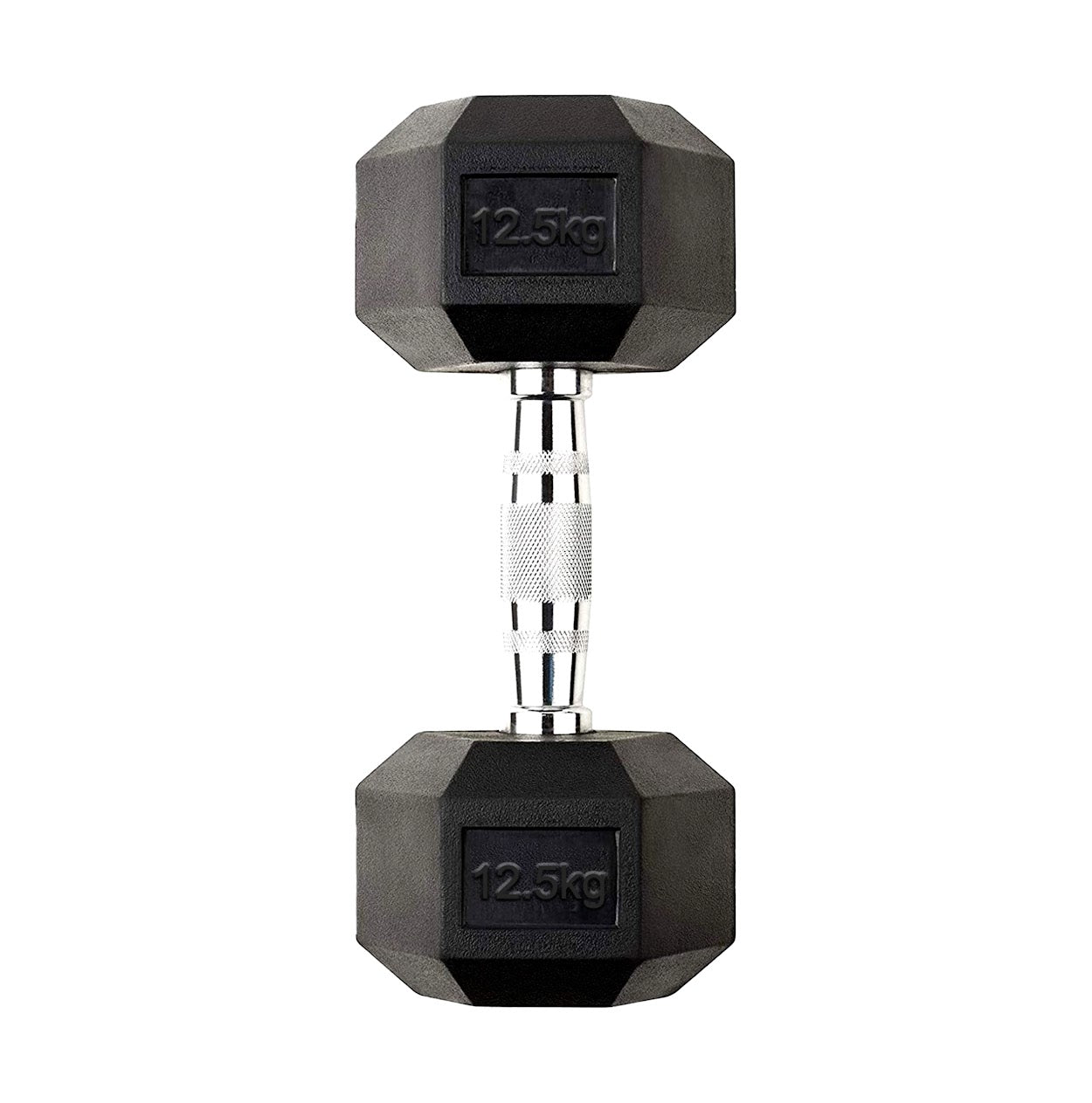 Hex Dumbbells 2.5kg–60kg – Pairs & Sets Available – Rubber Coated Anti Roll Weights with Chrome Handles – Full Dumbbell Range for Strength Training at Home or Studio