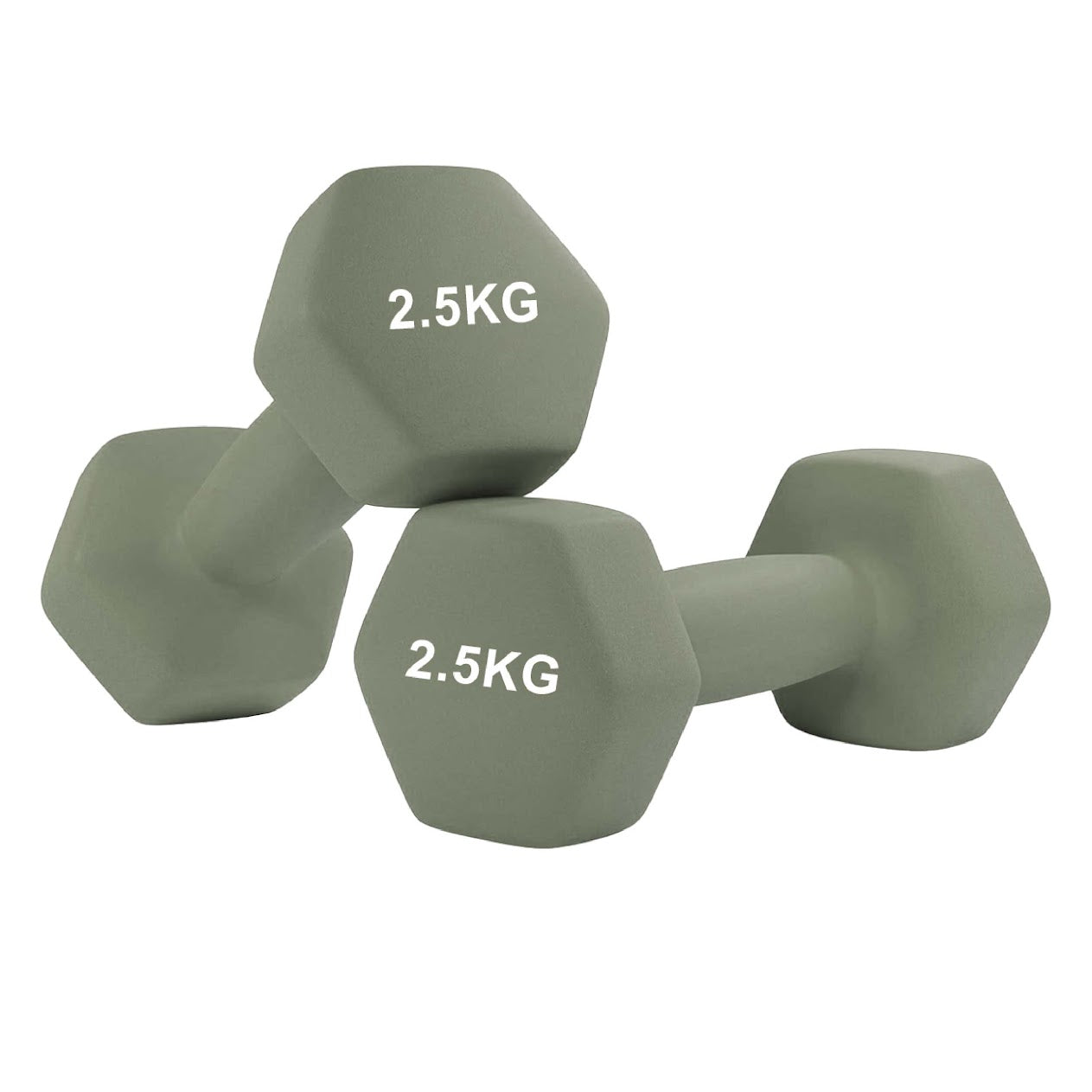 Hex Neoprene Dumbbells – Anti‑Roll, Non‑Slip Grip, Sold as Singles, Pairs, or Sets for Home Gym Strength Workouts