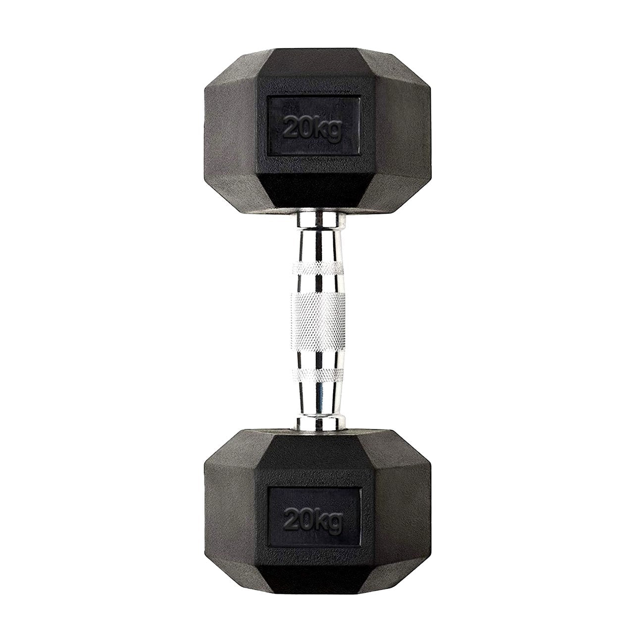 Hex Dumbbells 2.5kg–60kg – Pairs & Sets Available – Rubber Coated Anti Roll Weights with Chrome Handles – Full Dumbbell Range for Strength Training at Home or Studio