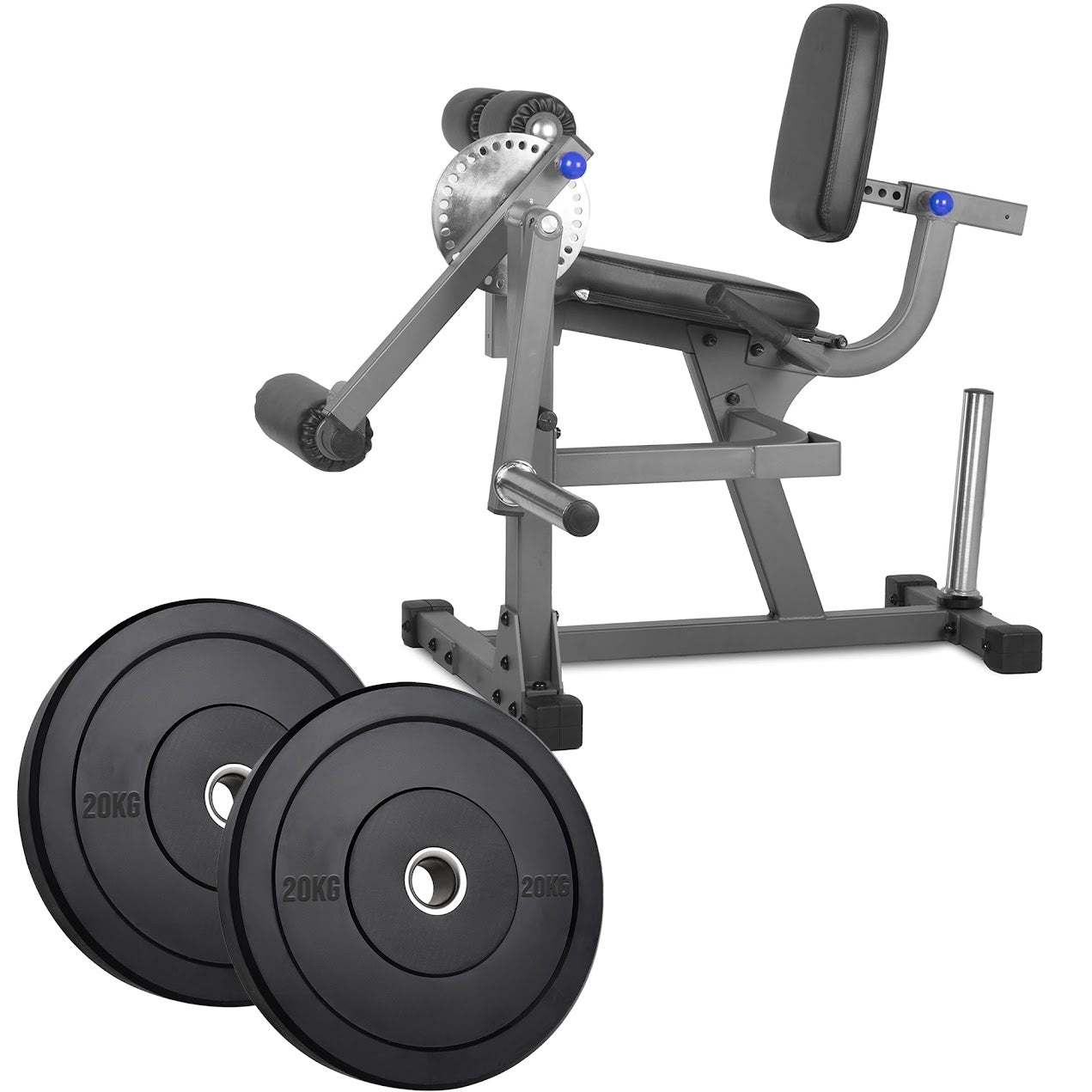 Transform Leg Workouts with Adjustable Curl & Extension Machine | Dual-Use Strength Trainer for Quads & Hamstrings | Heavy Steel Frame | Optional Weight Set