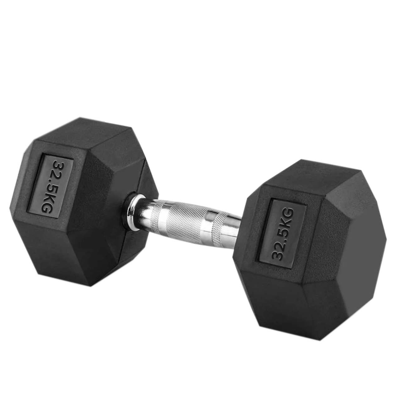 Hex Dumbbells 2.5kg–60kg – Pairs & Sets Available – Rubber Coated Anti Roll Weights with Chrome Handles – Full Dumbbell Range for Strength Training at Home or Studio