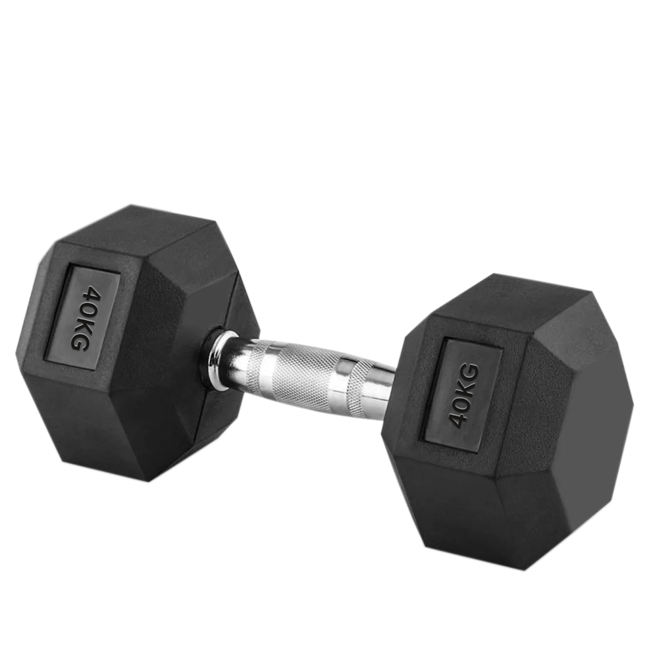 Hex Dumbbells 2.5kg–60kg – Pairs & Sets Available – Rubber Coated Anti Roll Weights with Chrome Handles – Full Dumbbell Range for Strength Training at Home or Studio