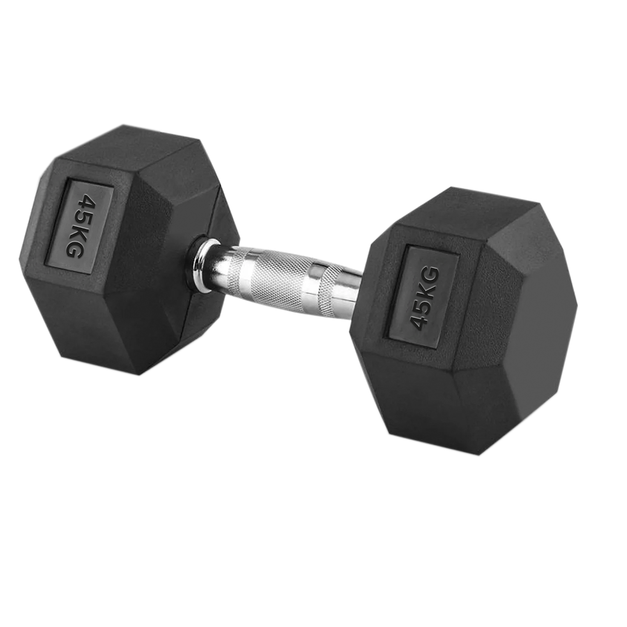 Hex Dumbbells 2.5kg–60kg – Pairs & Sets Available – Rubber Coated Anti Roll Weights with Chrome Handles – Full Dumbbell Range for Strength Training at Home or Studio