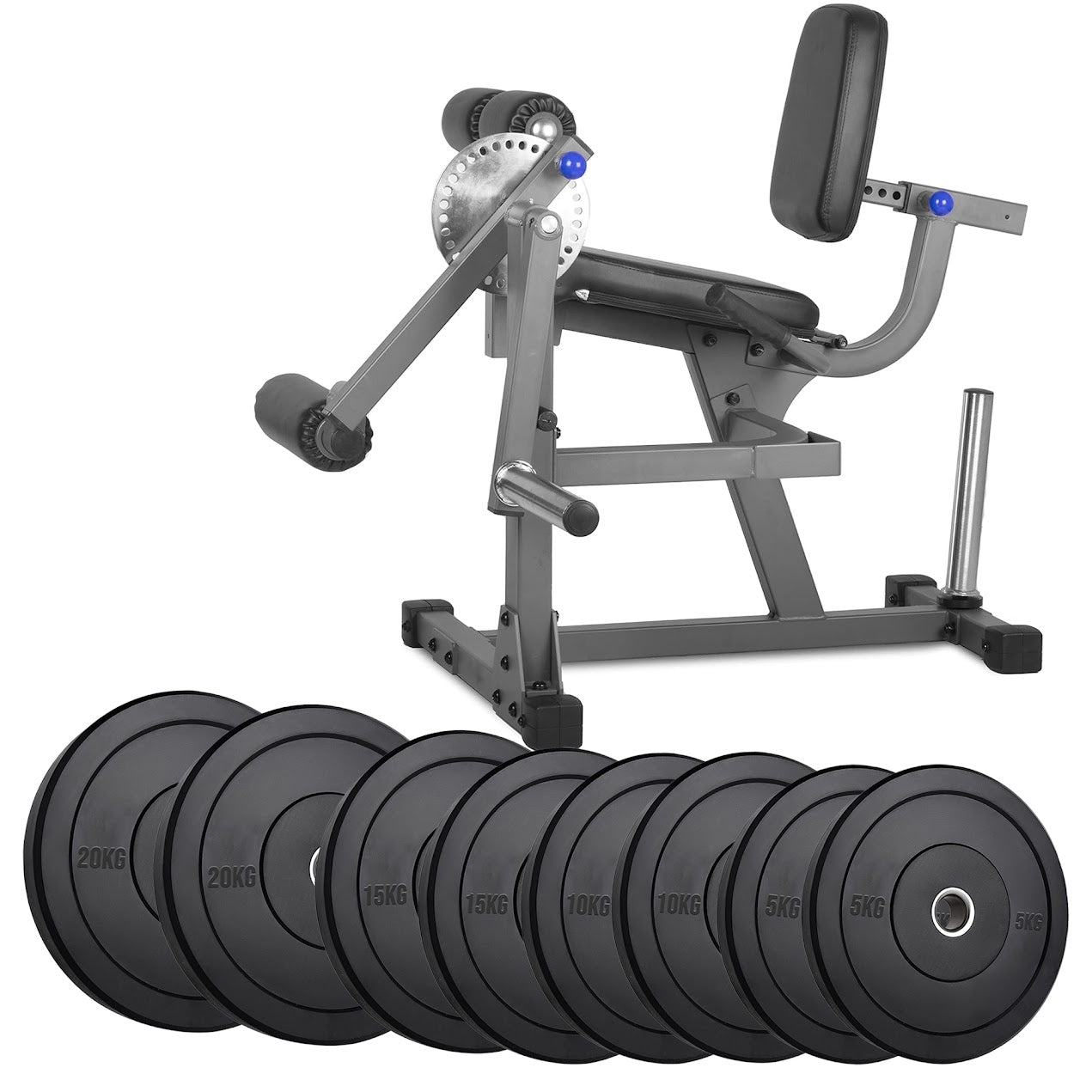 Transform Leg Workouts with Adjustable Curl & Extension Machine | Dual-Use Strength Trainer for Quads & Hamstrings | Heavy Steel Frame | Optional Weight Set