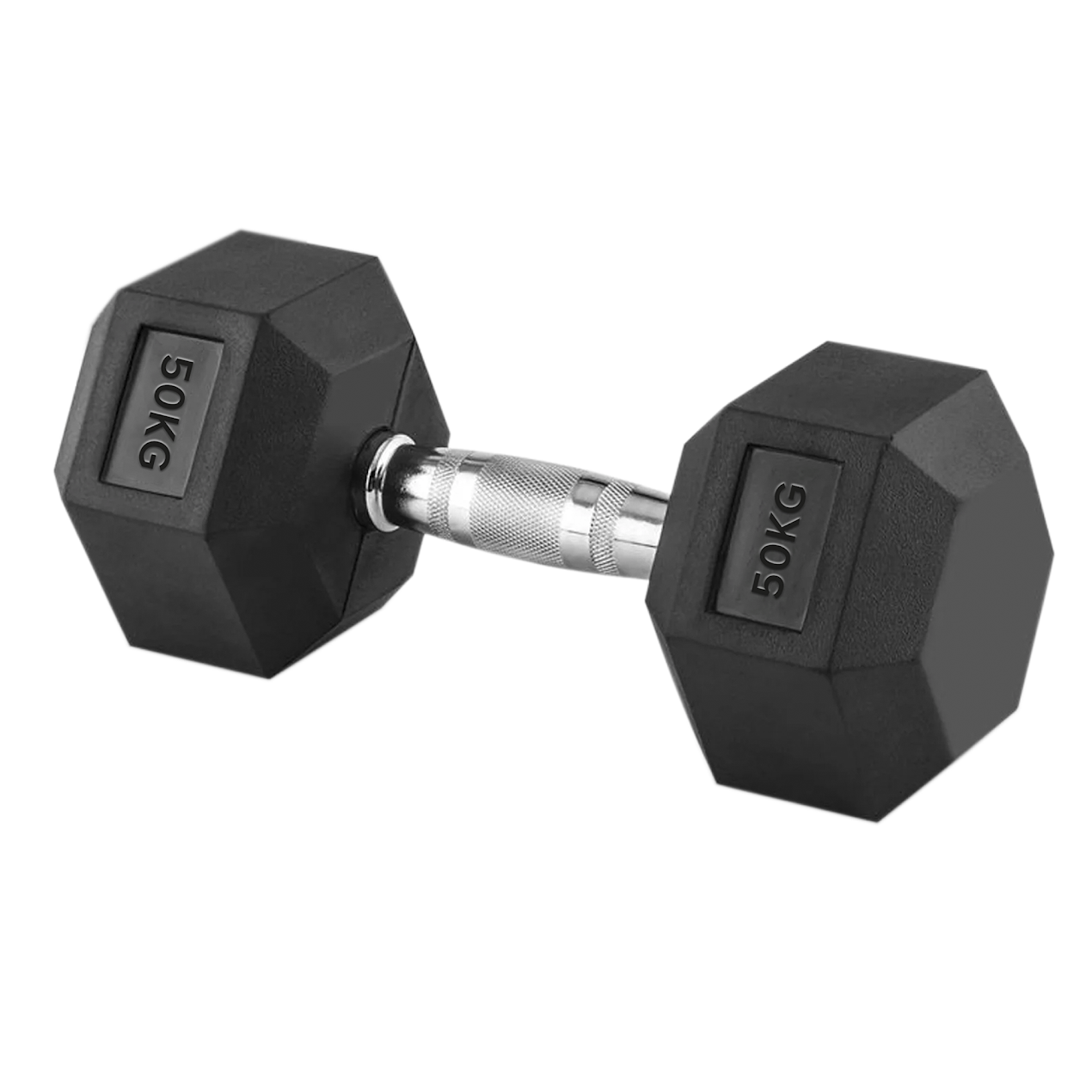 Hex Dumbbells 2.5kg–60kg – Pairs & Sets Available – Rubber Coated Anti Roll Weights with Chrome Handles – Full Dumbbell Range for Strength Training at Home or Studio