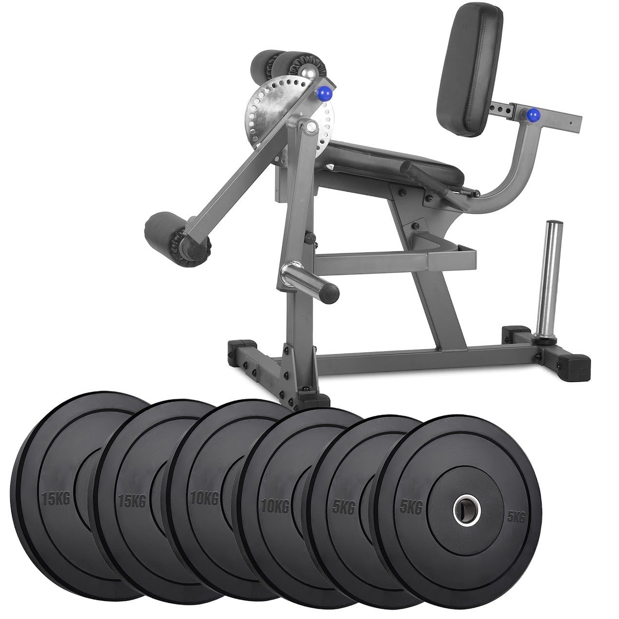 Transform Leg Workouts with Adjustable Curl & Extension Machine | Dual-Use Strength Trainer for Quads & Hamstrings | Heavy Steel Frame | Optional Weight Set