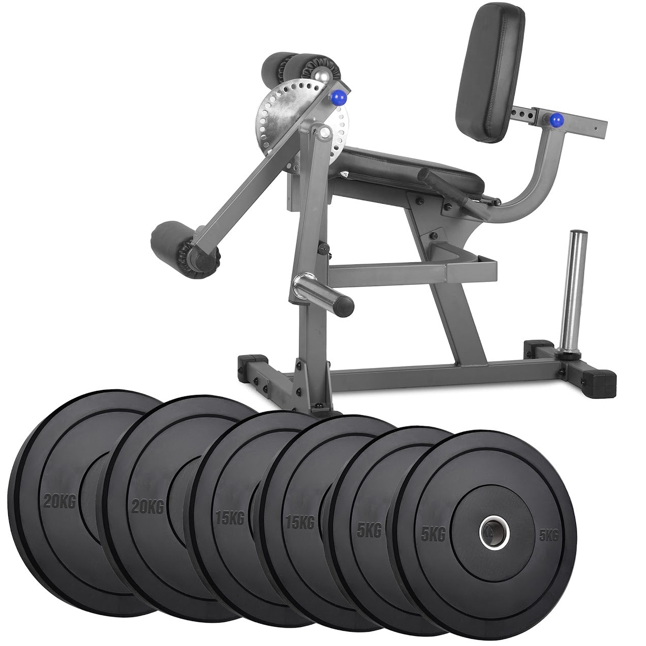 Transform Leg Workouts with Adjustable Curl & Extension Machine | Dual-Use Strength Trainer for Quads & Hamstrings | Heavy Steel Frame | Optional Weight Set