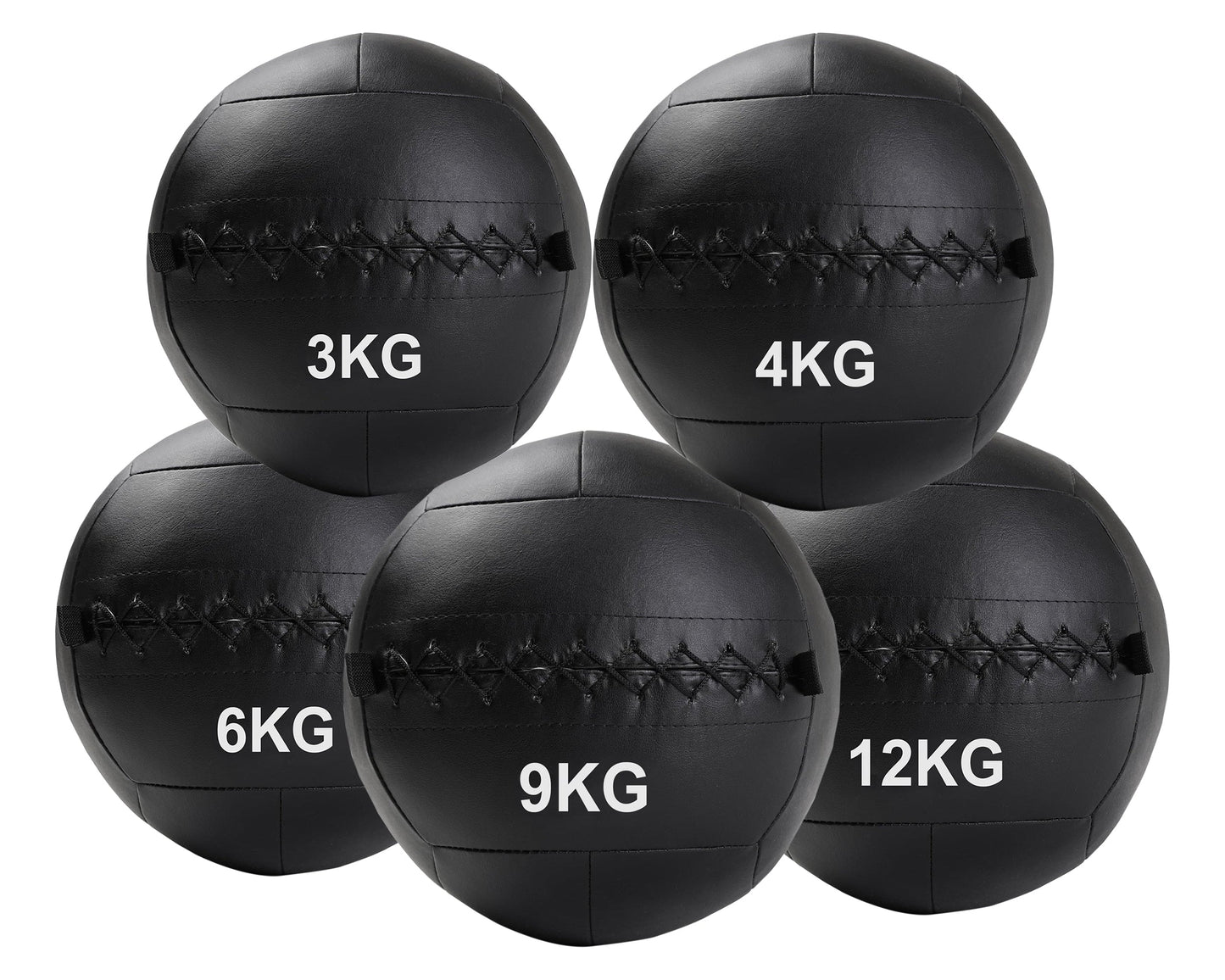 Upgrade Training with Wall Balls 3kg–12kg – Soft-Shell, No-Bounce Medicine Balls for Strength, Power & Functional Fitness | Durable for Cross Training, Home & Gym