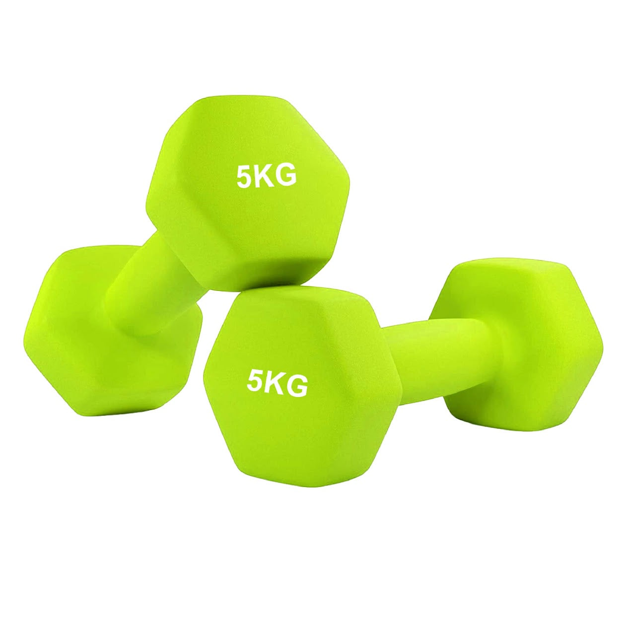 Hex Neoprene Dumbbells – Anti‑Roll, Non‑Slip Grip, Sold as Singles, Pairs, or Sets for Home Gym Strength Workouts