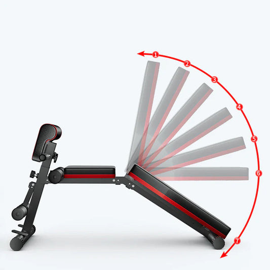 Premium Foldable Adjustable Weight Bench with 7 Backrest Positions, Incline, Decline & Flat Angles | Supports 320KG | Quick Fold & Automatic Locking