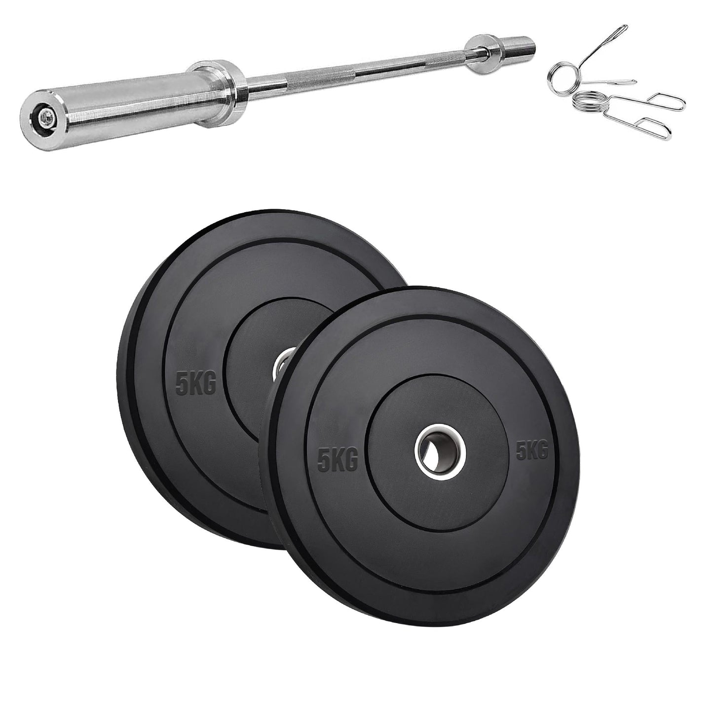 High-Performance Bumper Plates 5KG to 25KG for Olympic Lifting CrossFit and Strength Training Available in Singles Pairs or Sets Fits All 2 Inch Olympic Barbells