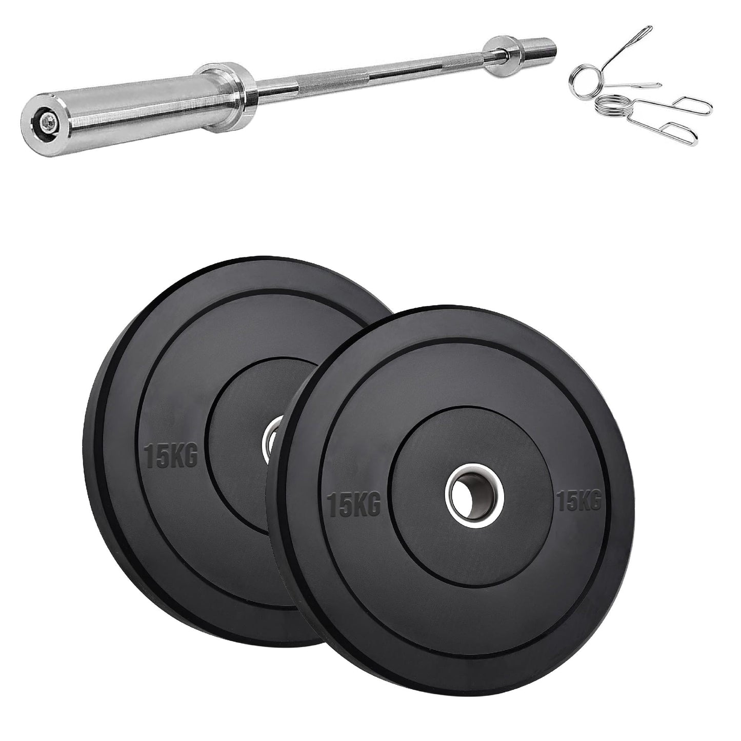 High-Performance Bumper Plates 5KG to 25KG for Olympic Lifting CrossFit and Strength Training Available in Singles Pairs or Sets Fits All 2 Inch Olympic Barbells