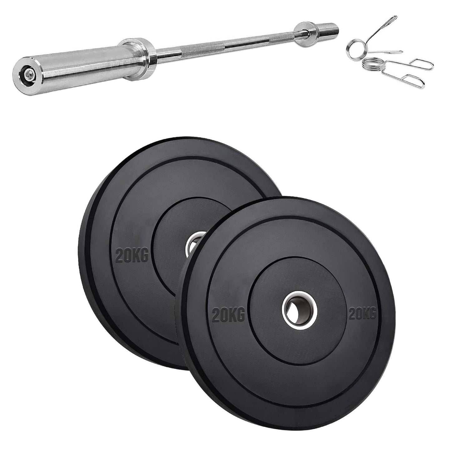 High-Performance Bumper Plates 5KG to 25KG for Olympic Lifting CrossFit and Strength Training Available in Singles Pairs or Sets Fits All 2 Inch Olympic Barbells