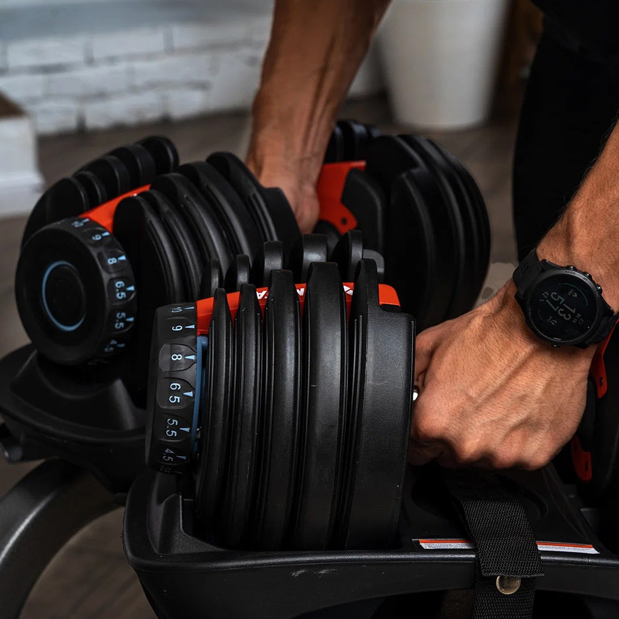 All-in-One Adjustable Dumbbell Stand with 24kg & 40kg Options | Smart Space-Saving Rack with Belt | Secure Storage for Men & Women’s Home Fitness Workouts