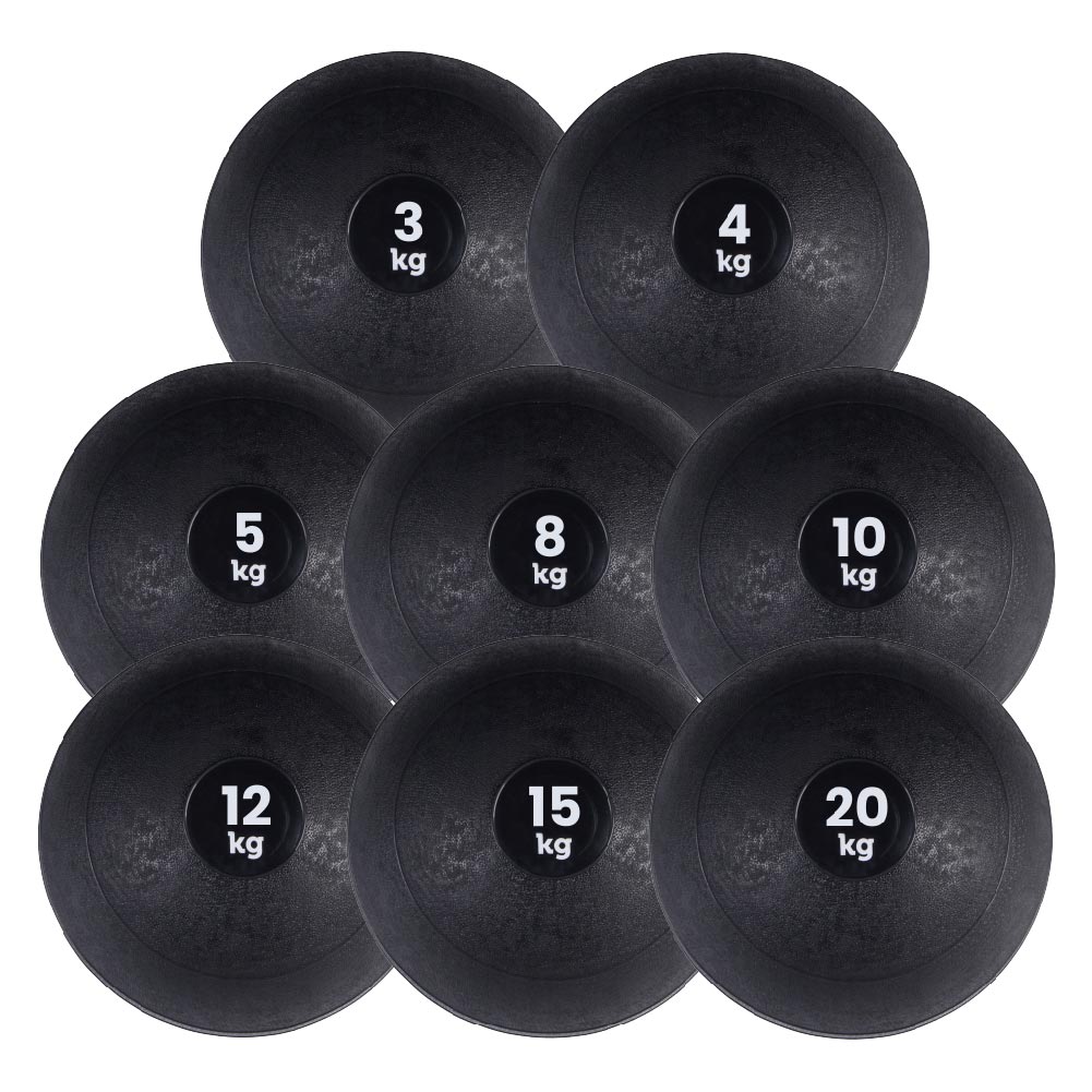 Full-Impact Rubber Slam Balls – 3KG to 25KG No-Bounce Medicine Balls for Core Strength, Explosive Training & Conditioning – Single or Set for Gym/Home Workouts