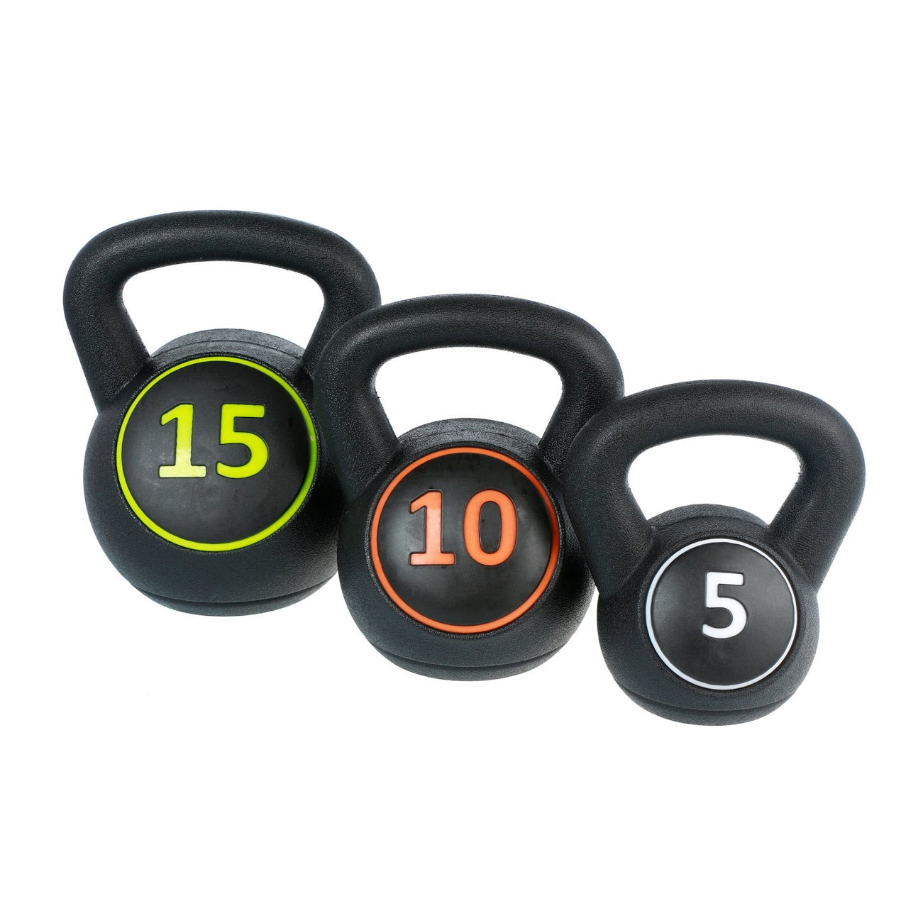 Full Body Workout Kettlebell Set 3 Weights 2.2kg 4.5kg 6.8kg Durable Ergonomic Strength Training Kit for Home Gym Compact Versatile and Beginner Friendly