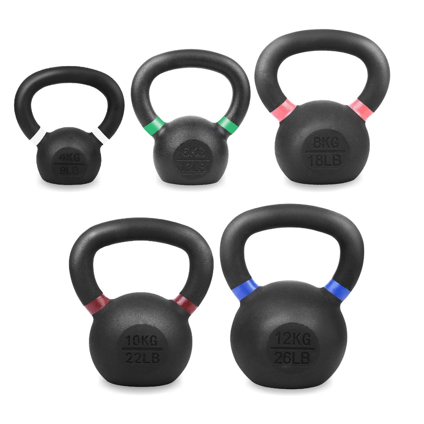 Premium Cast Iron Kettlebells – Solid Build, Smooth Grip & Rust-Proof Finish | Full-Body Training Tool for Strength, Power & Endurance | All Sizes & Sets Available