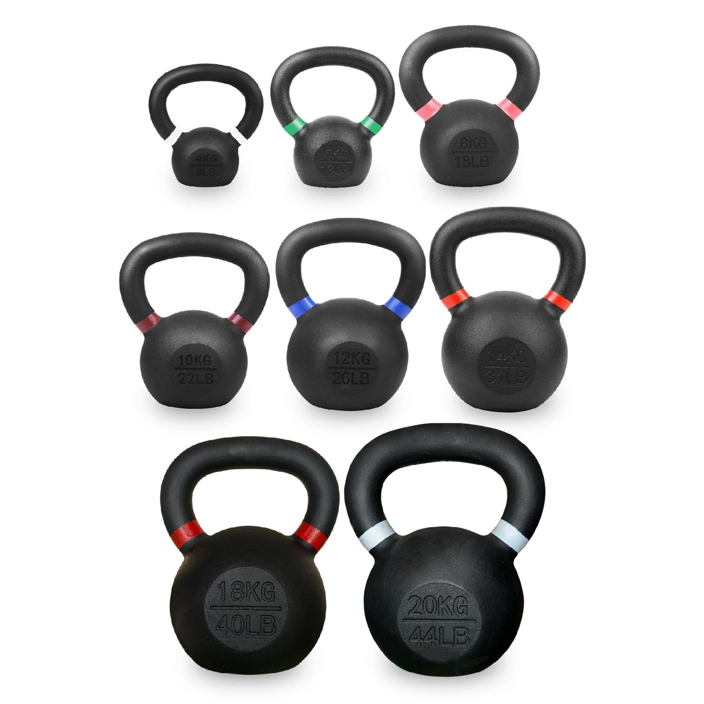 Premium Cast Iron Kettlebells – Solid Build, Smooth Grip & Rust-Proof Finish | Full-Body Training Tool for Strength, Power & Endurance | All Sizes & Sets Available