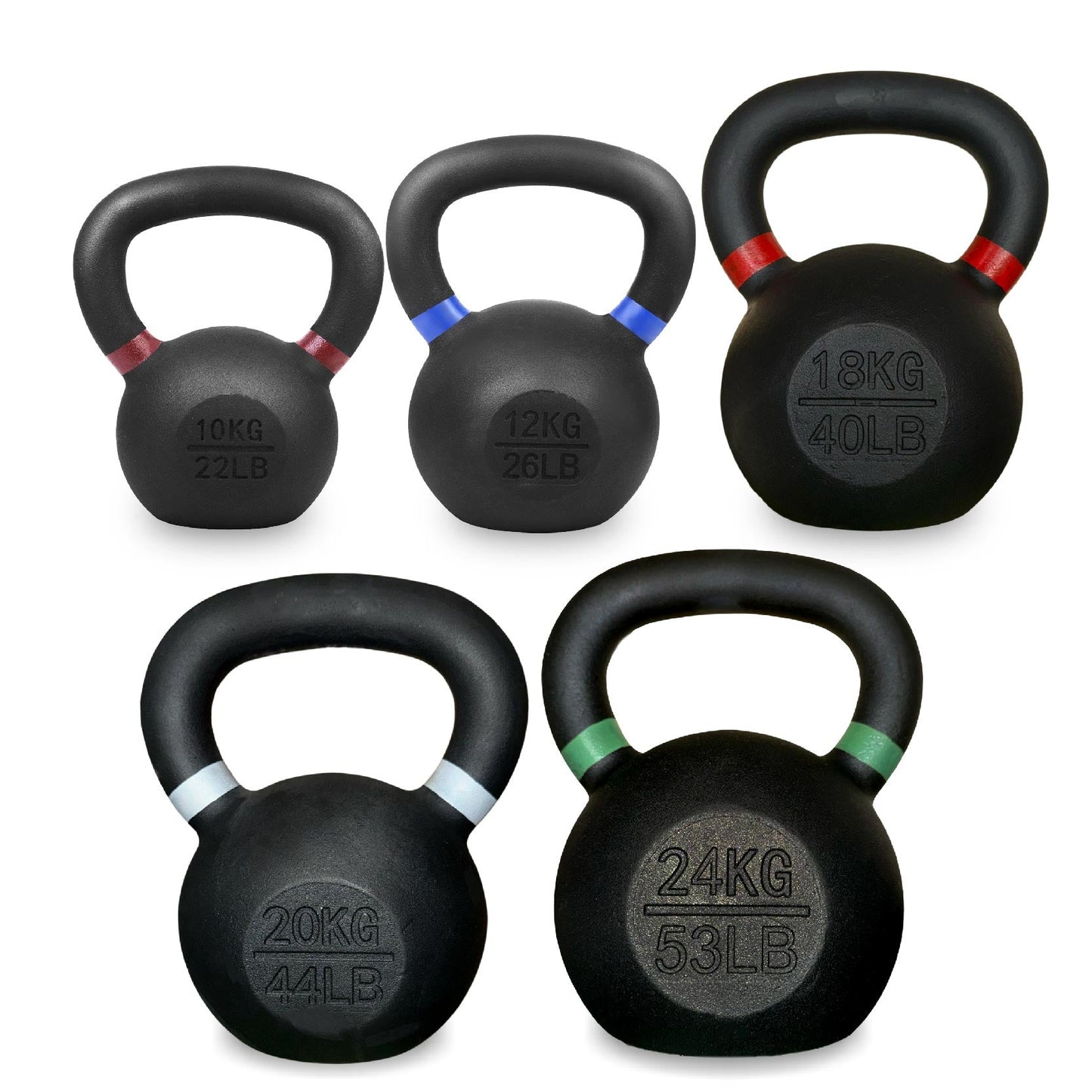 Premium Cast Iron Kettlebells – Solid Build, Smooth Grip & Rust-Proof Finish | Full-Body Training Tool for Strength, Power & Endurance | All Sizes & Sets Available