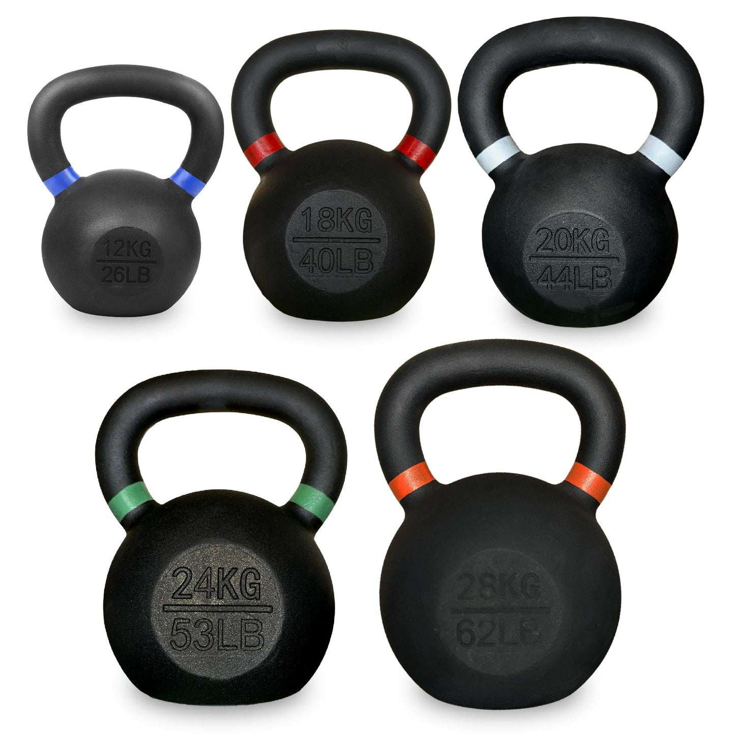 Premium Cast Iron Kettlebells – Solid Build, Smooth Grip & Rust-Proof Finish | Full-Body Training Tool for Strength, Power & Endurance | All Sizes & Sets Available