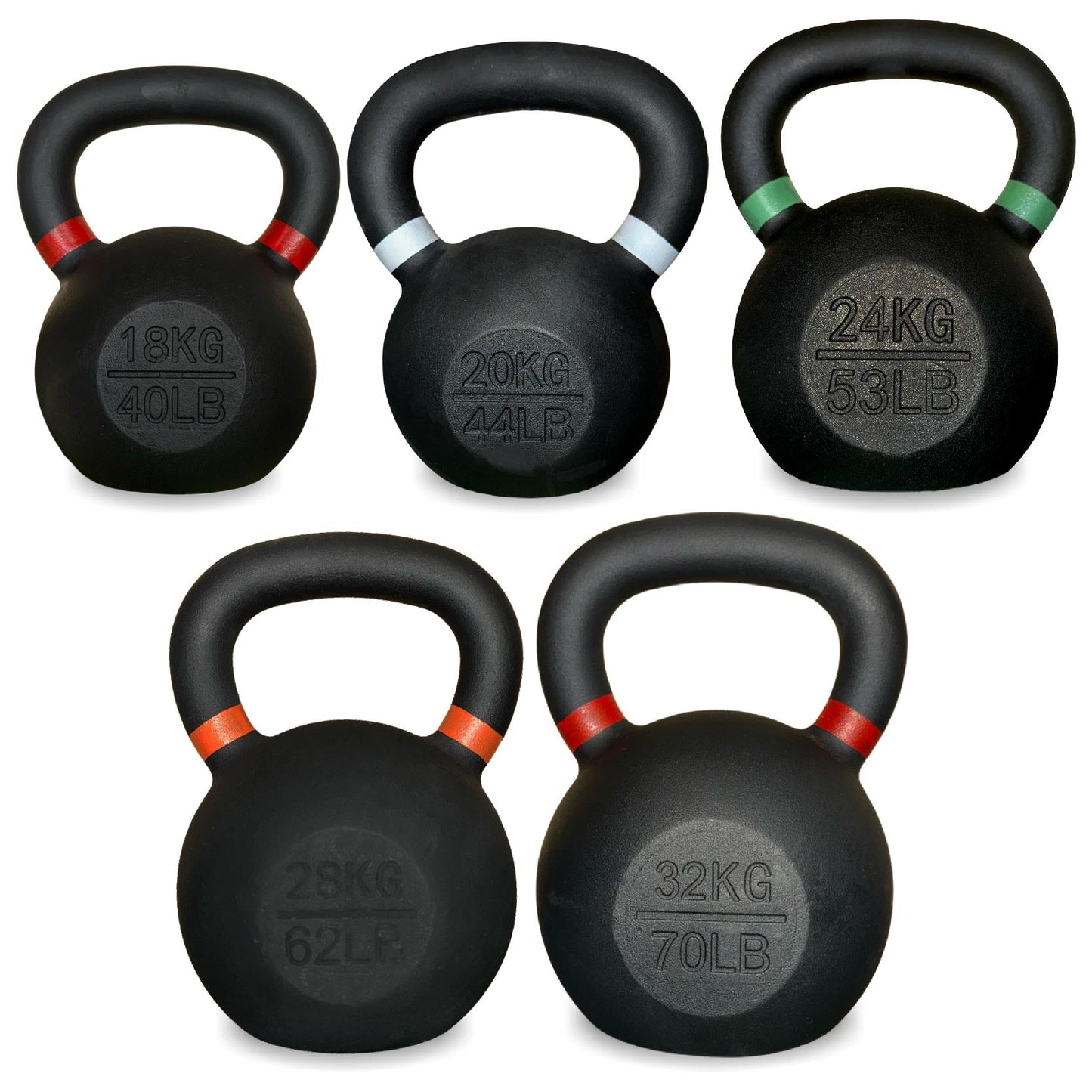 Premium Cast Iron Kettlebells – Solid Build, Smooth Grip & Rust-Proof Finish | Full-Body Training Tool for Strength, Power & Endurance | All Sizes & Sets Available