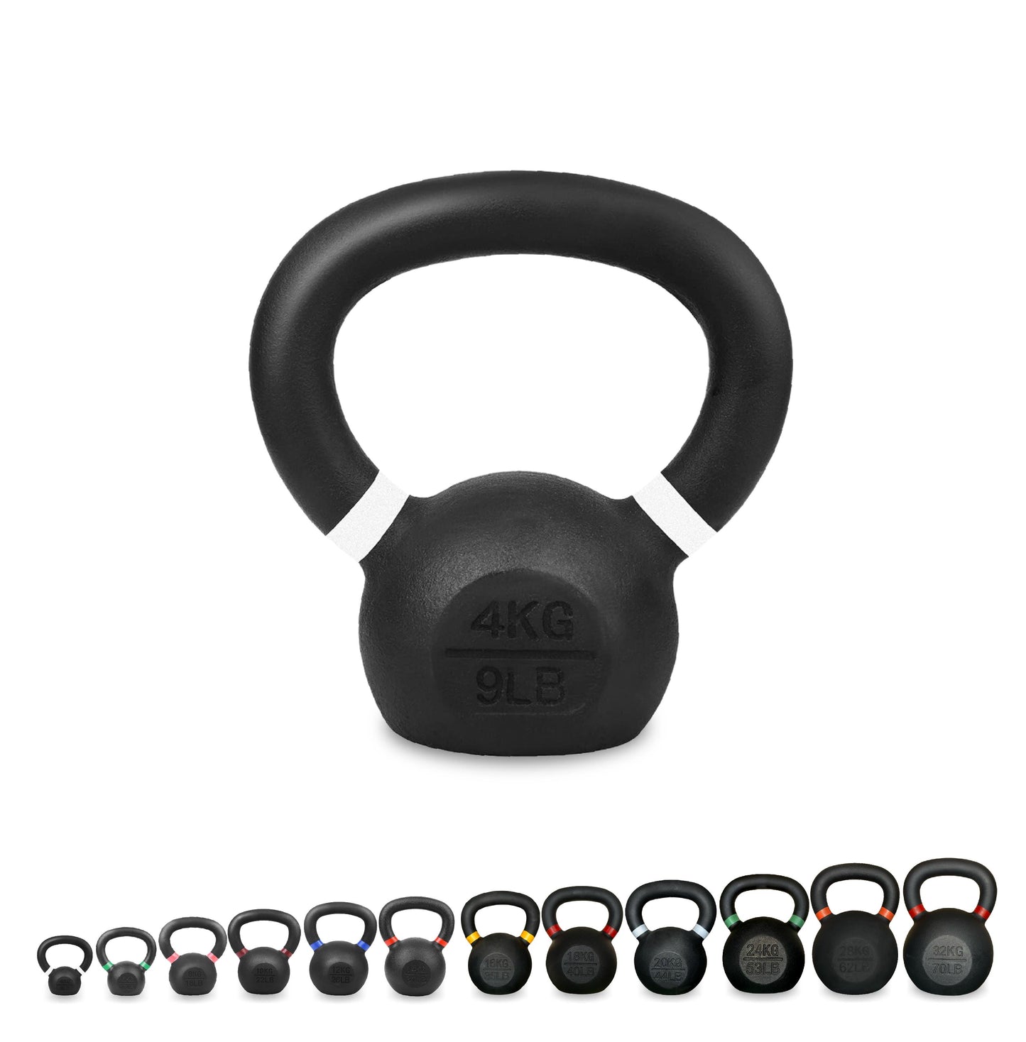 Premium Cast Iron Kettlebells – Solid Build, Smooth Grip & Rust-Proof Finish | Full-Body Training Tool for Strength, Power & Endurance | All Sizes & Sets Available